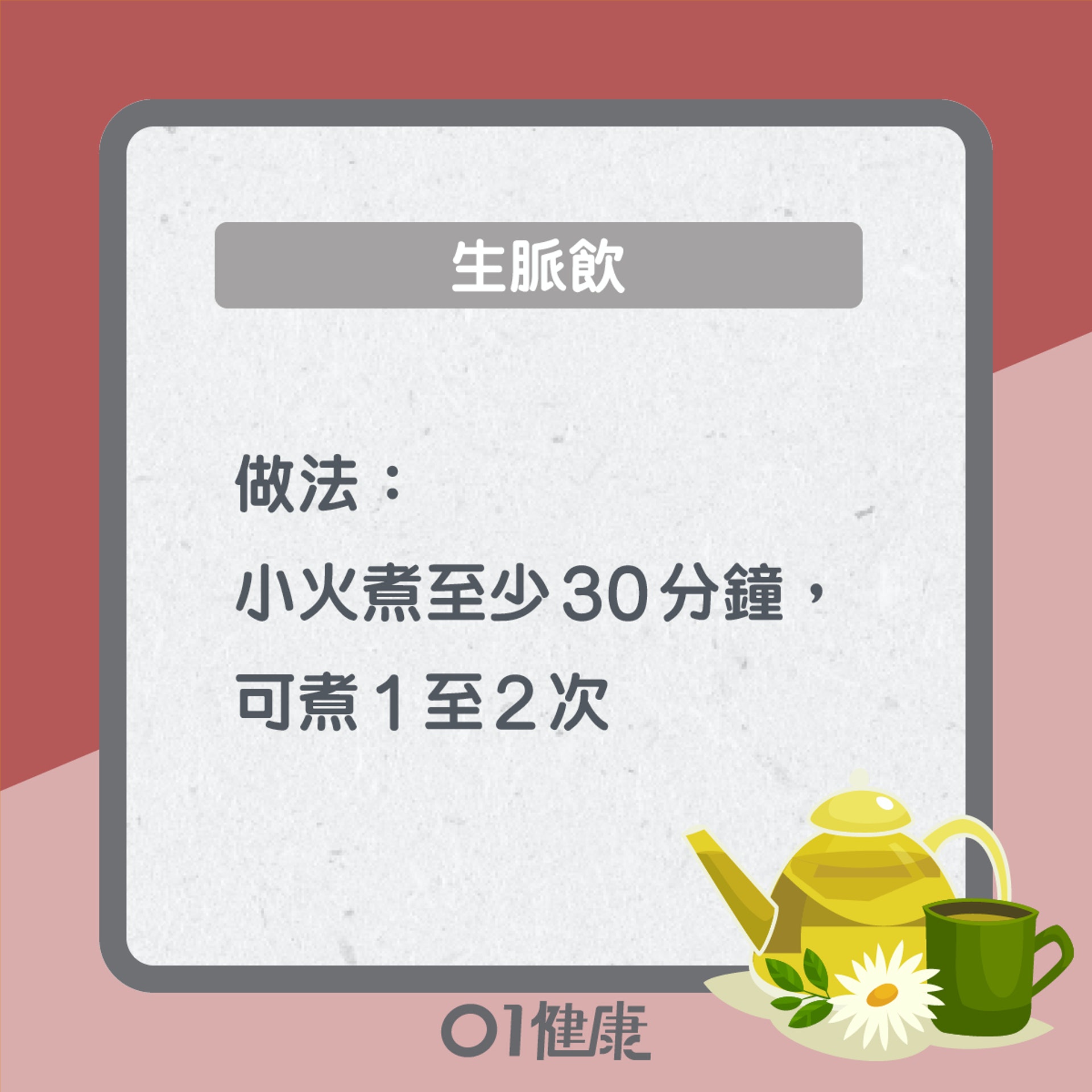 生脈飲知多啲(01製圖) 生脈飲知多啲(01製圖)