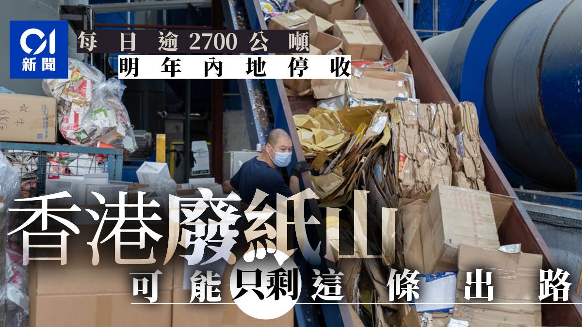 內地「禁廢令」倒數　港廢紙出路迎內憂外患　紙漿成新轉機
