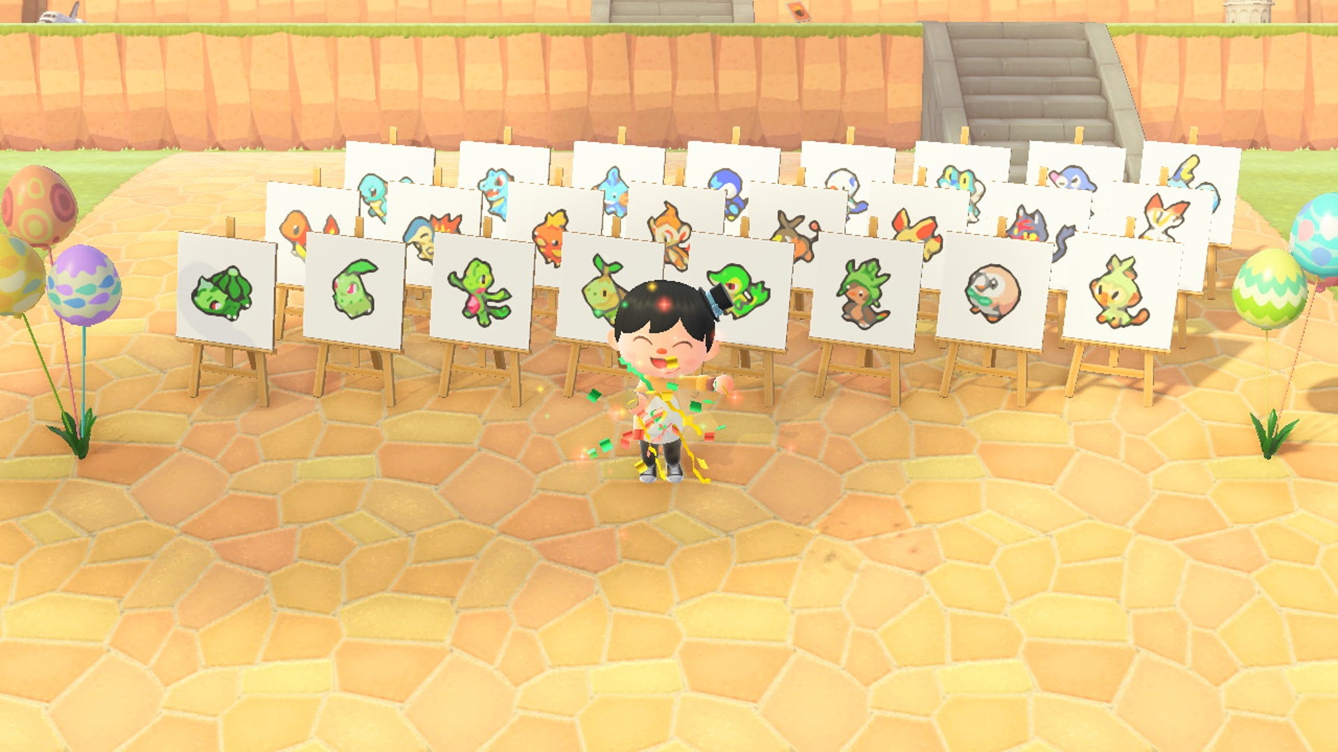 動物之森 日本神人設計歷代pokemon圖鑑0隻精靈diy全還原 動物之森 日本神人設計歷代pokemon圖鑑0隻精靈diy全還原