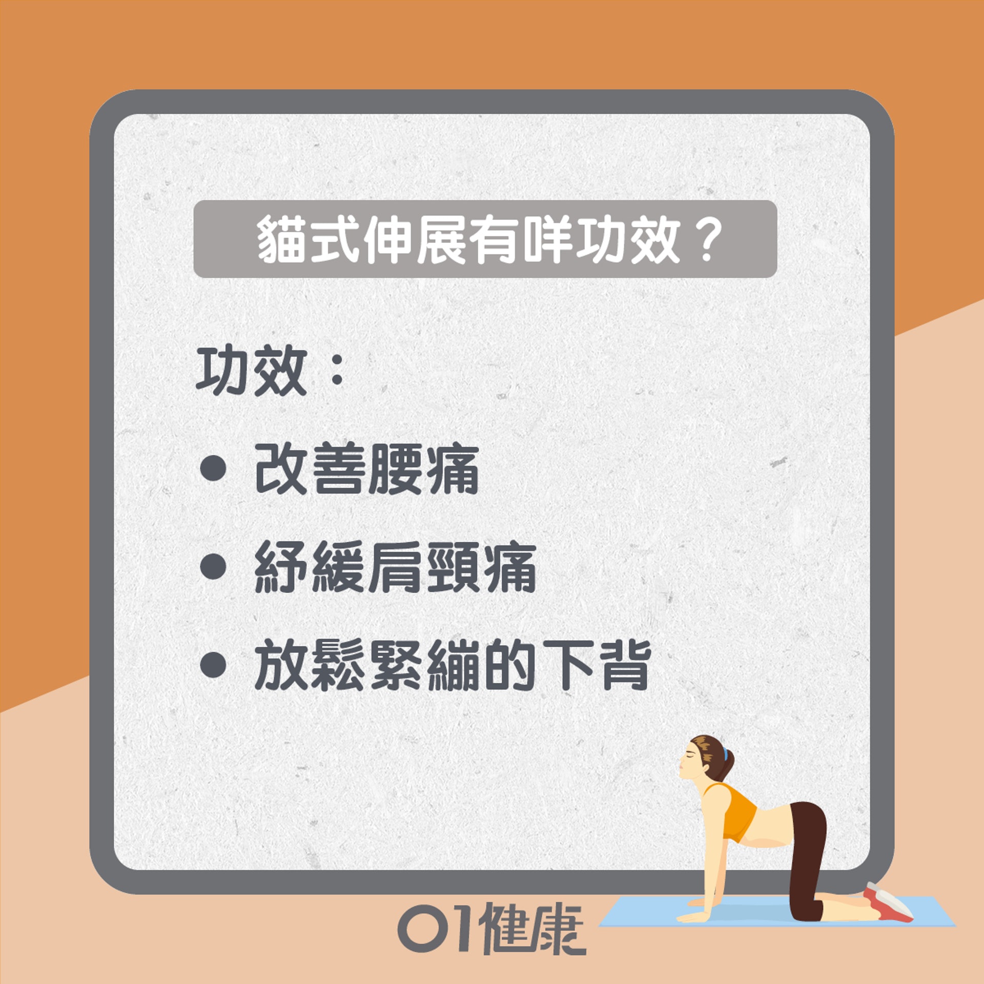 貓式伸展逐格睇(01製圖) 貓式伸展逐格睇(01製圖)