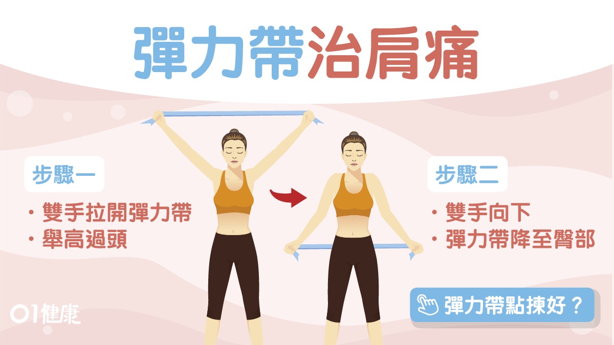 彈力帶運動 改善肩痛寒背3個拉展動作彈力帶要點揀愈粗愈好 香港01 健康
