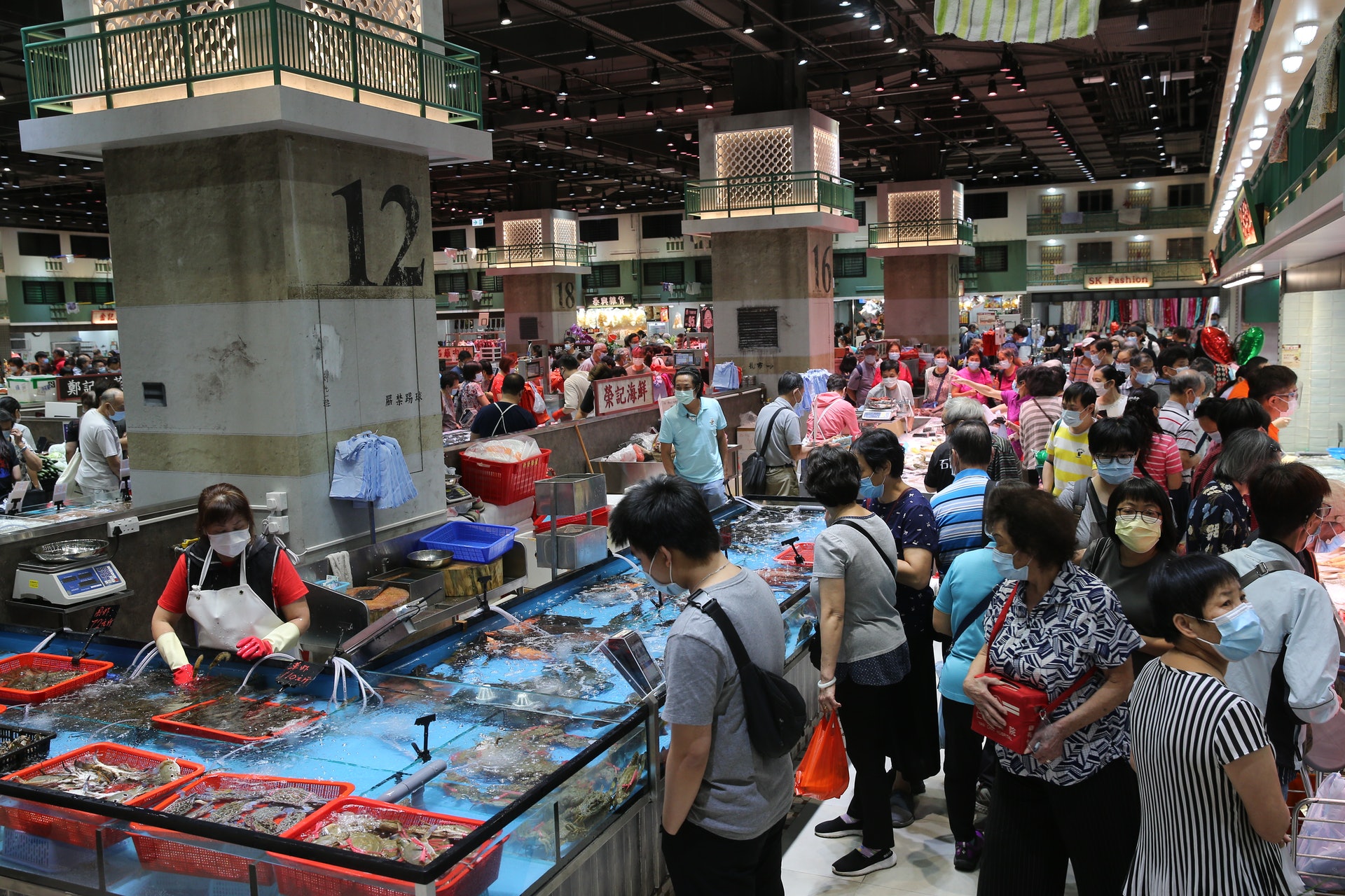 街市以舊屋邨情懷作主題。(蔡正邦攝) 街市以舊屋邨情懷作主題。(蔡正邦攝)