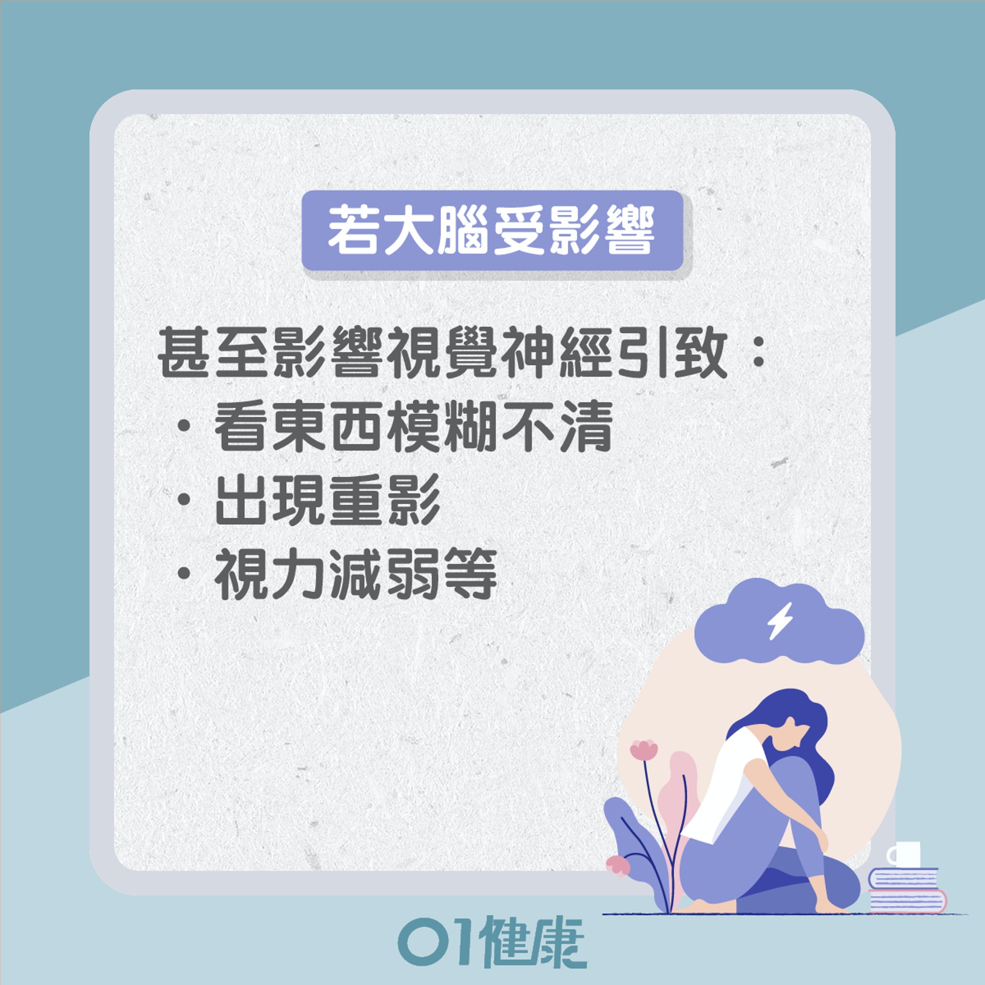 多發性硬化症常見症狀(01製圖) 多發性硬化症常見症狀(01製圖)