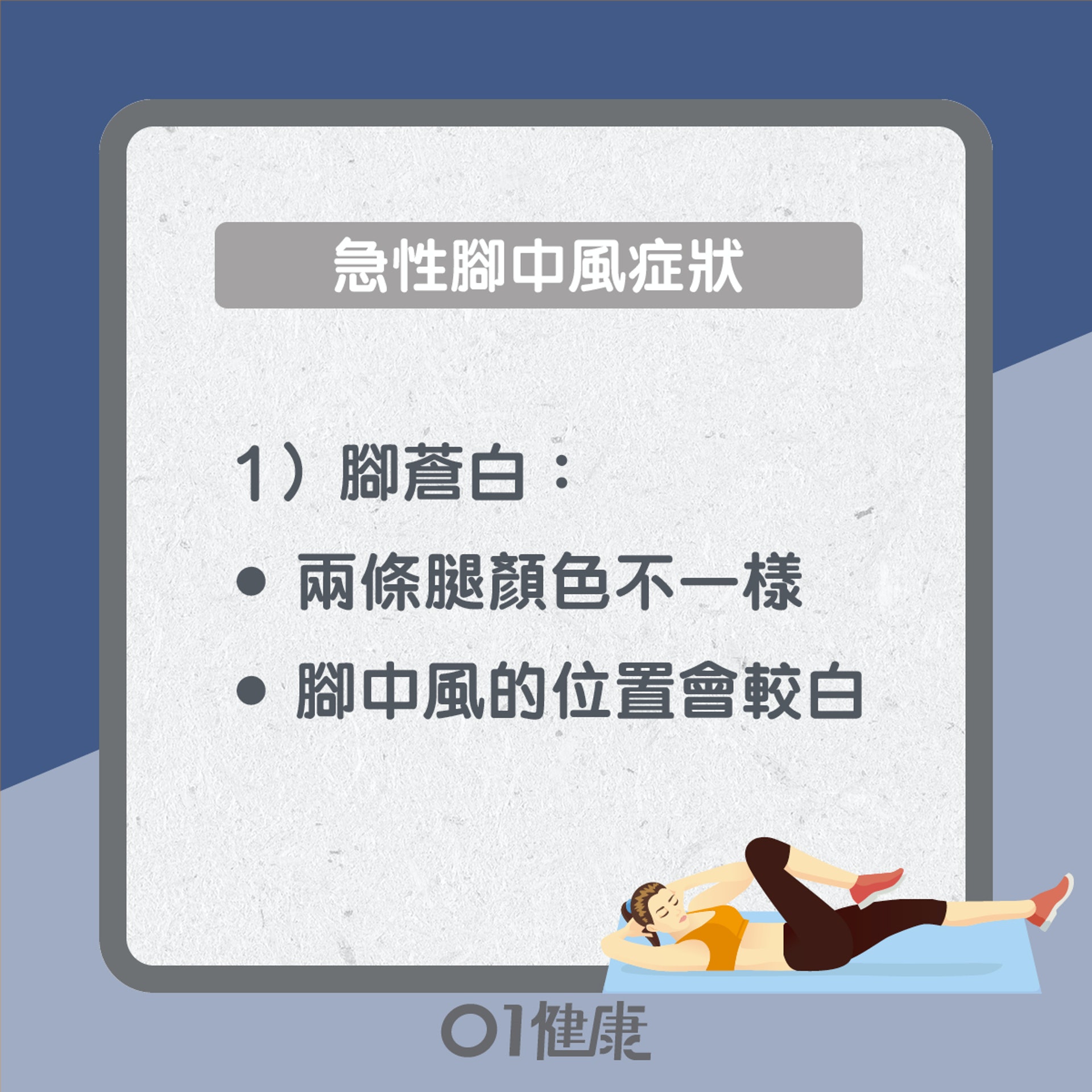 急性腳中風知多啲(01製圖) 急性腳中風知多啲(01製圖)