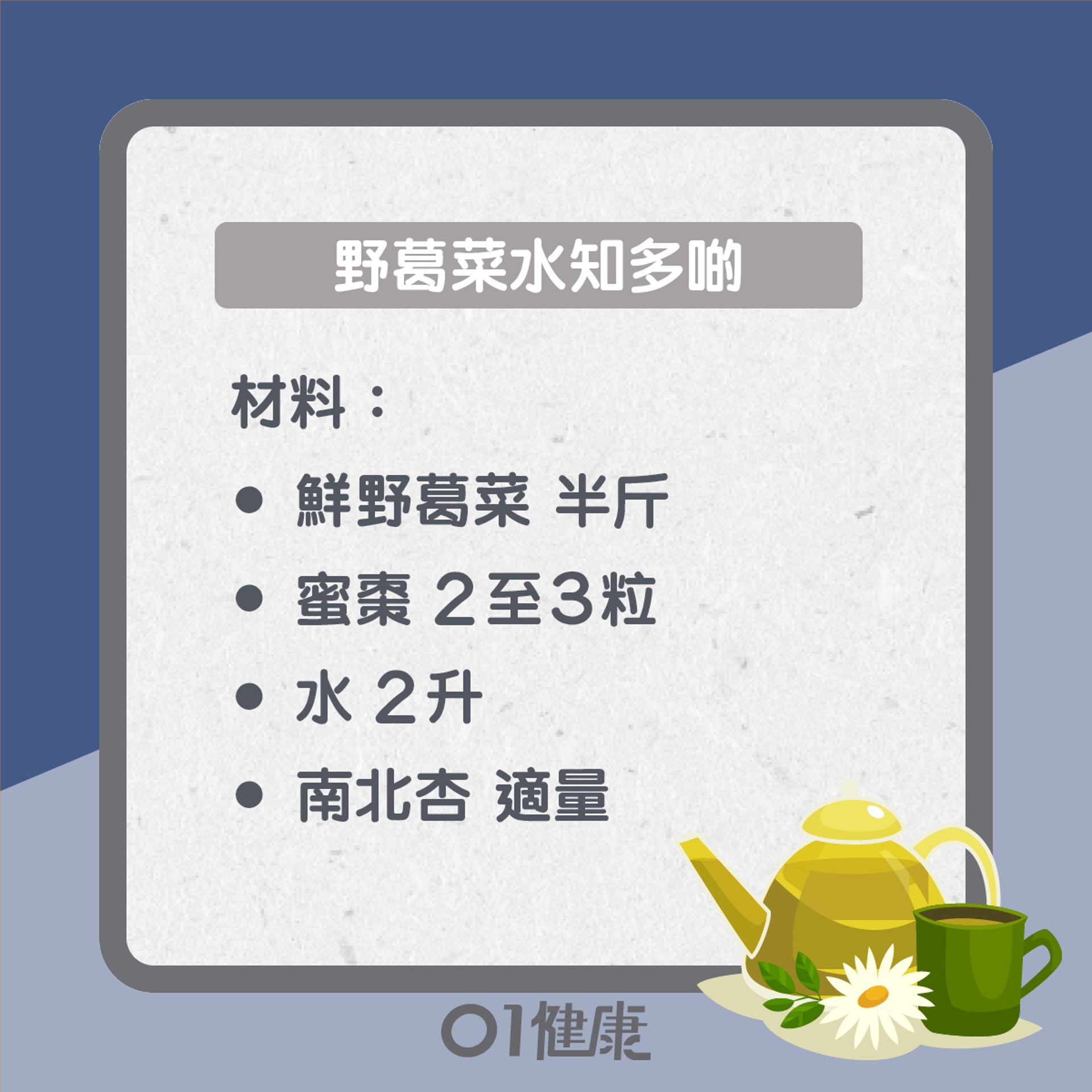 野葛菜水知多啲(01製圖) 野葛菜水知多啲(01製圖)
