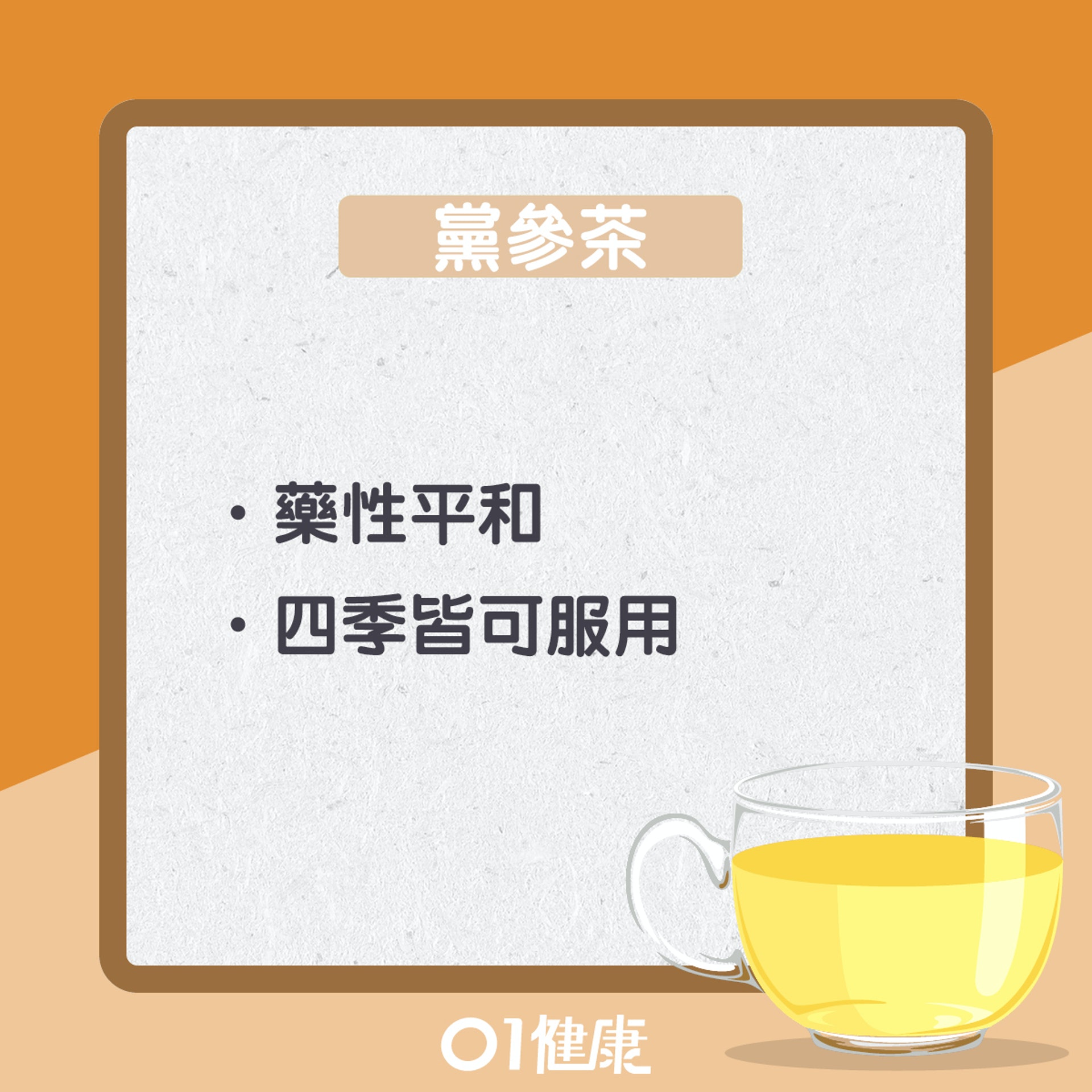黨參茶知多啲!(01製圖) 黨參茶知多啲!(01製圖)
