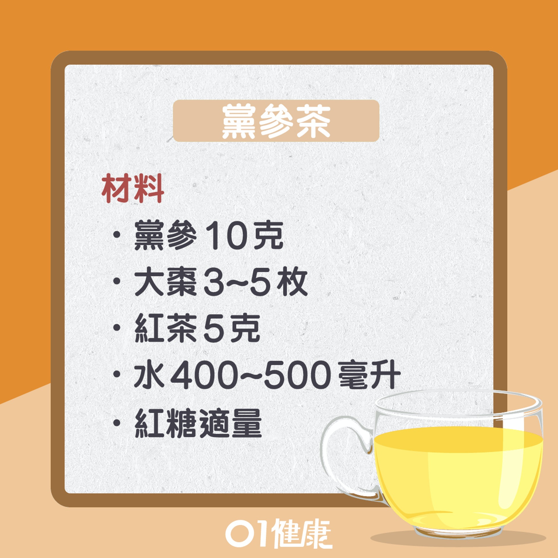 黨參茶(01製圖) 黨參茶(01製圖)