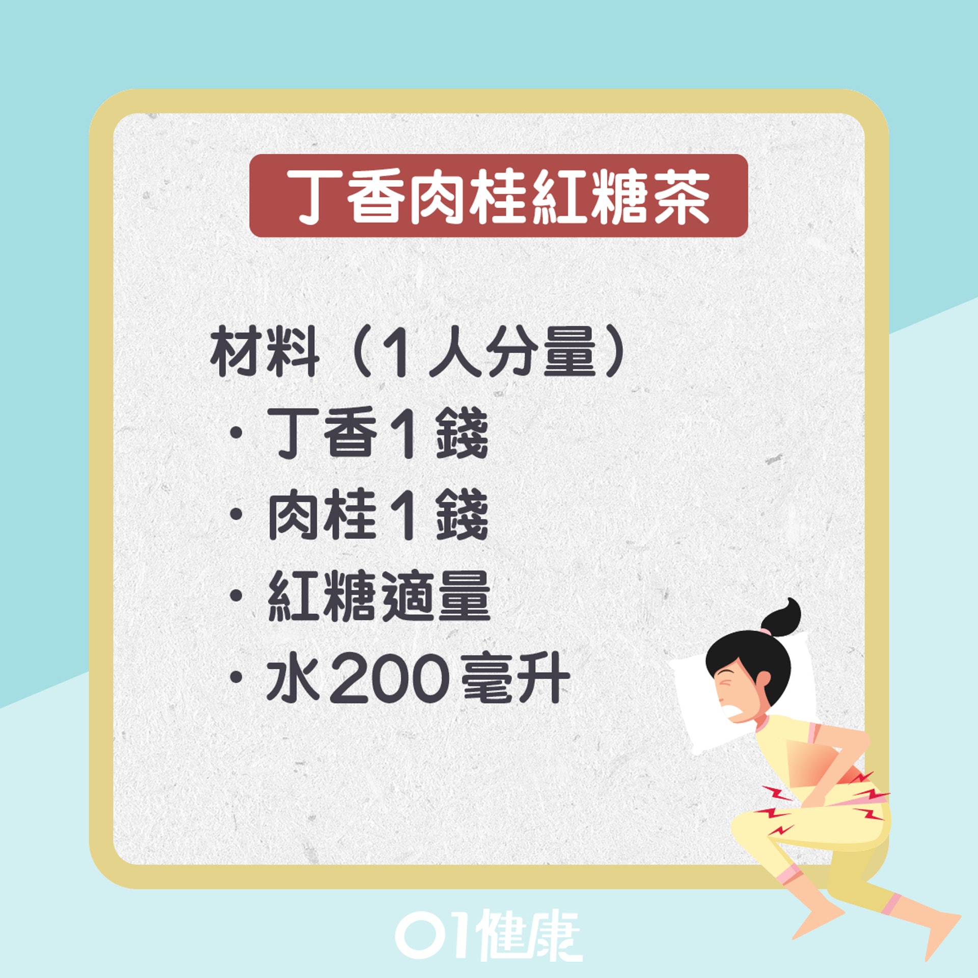 丁香肉桂紅糖煎(01製圖) 丁香肉桂紅糖煎(01製圖)