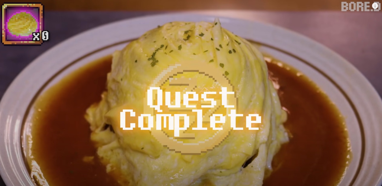 旋風蛋包飯（YouTube影片截圖@BORE.D）