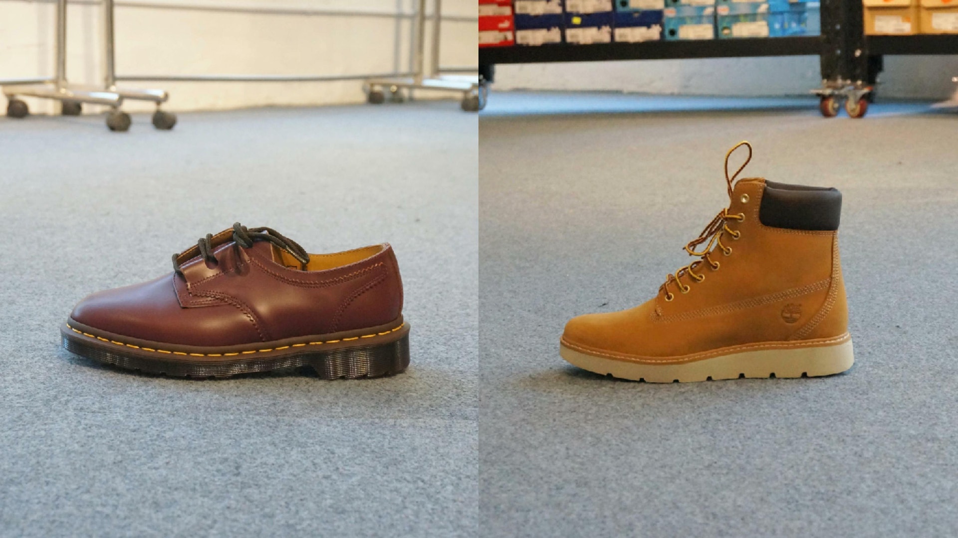 今次開倉最推介Dr.Marten及Timberland的皮鞋款式。(01圖片) 今次開倉最推介Dr.Marten及Timberland的皮鞋款式。(01圖片)