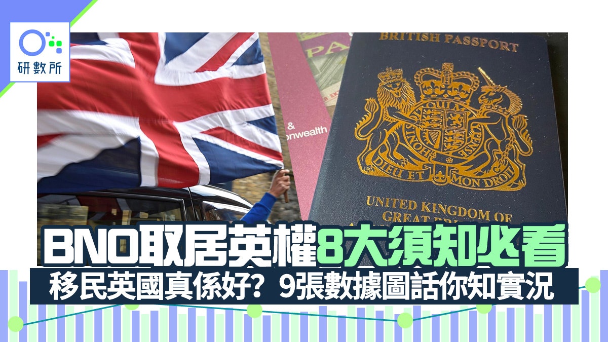 BNO居英權申請8大須知必看|移民英國真係好?9張數據圖看清實況 BNO居英權申請8大須知必看|移民英國真係好?9張數據圖看清實況