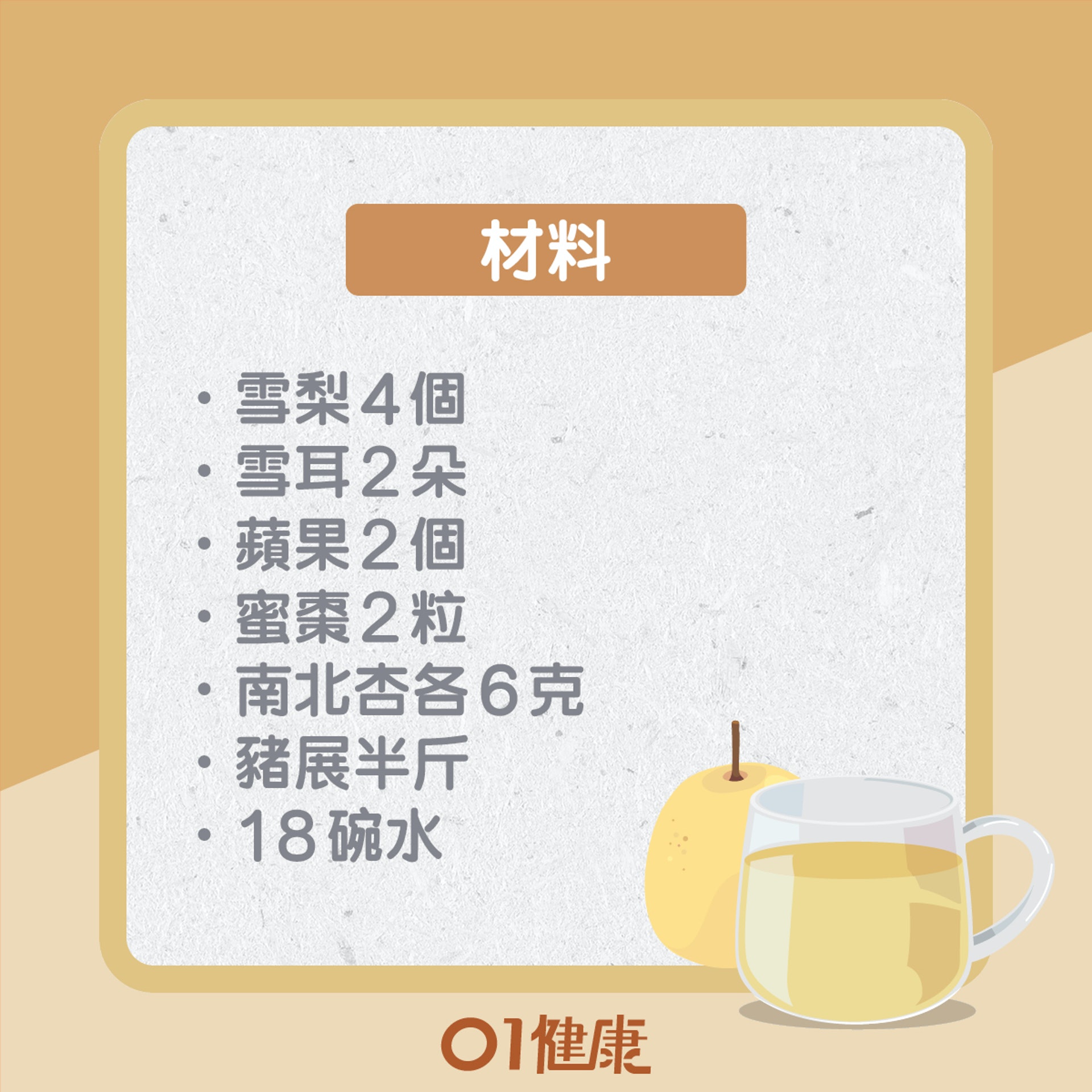 雪梨蘋果湯(01製圖) 雪梨蘋果湯(01製圖)
