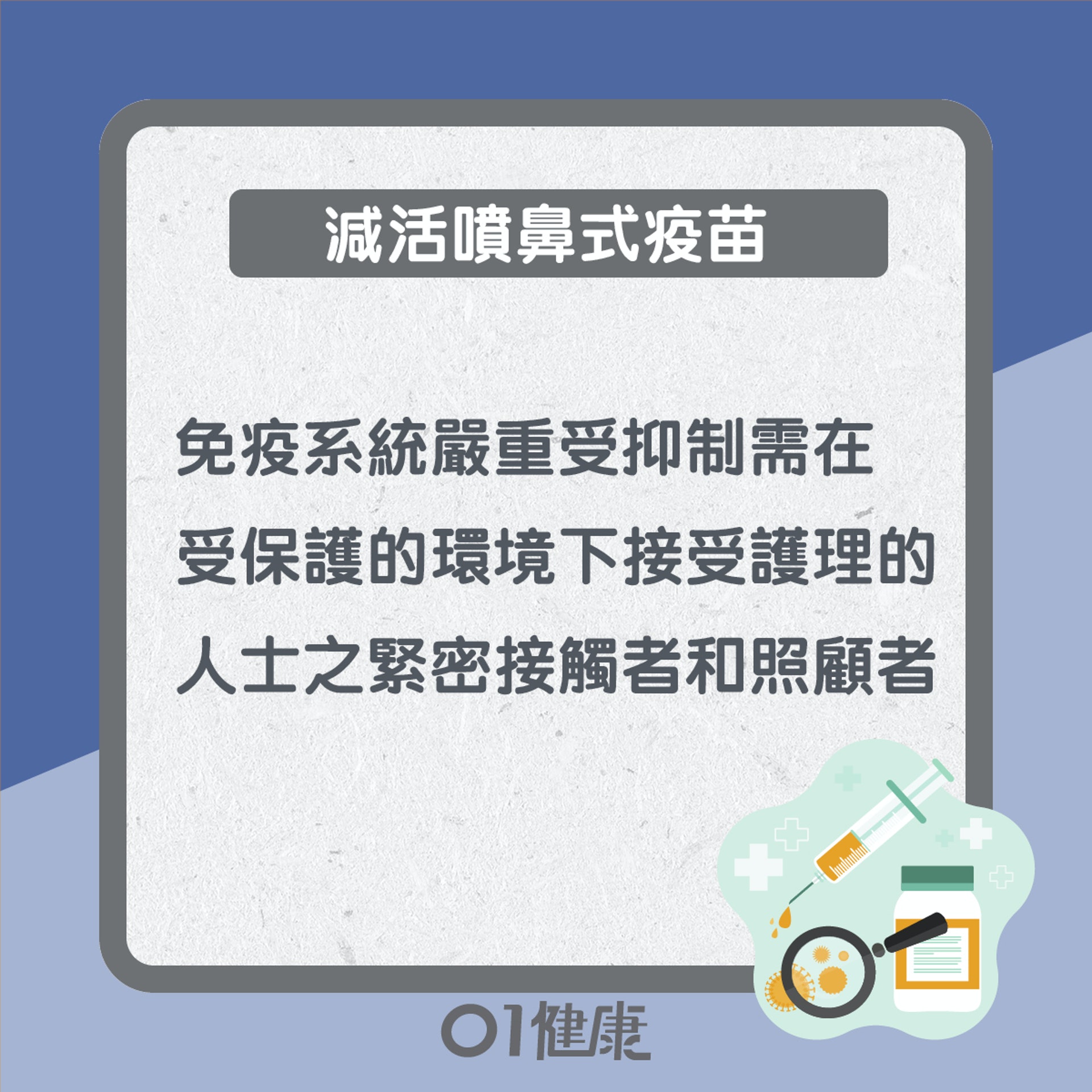 什麼人不宜打流感針?(01製圖) 什麼人不宜打流感針?(01製圖)