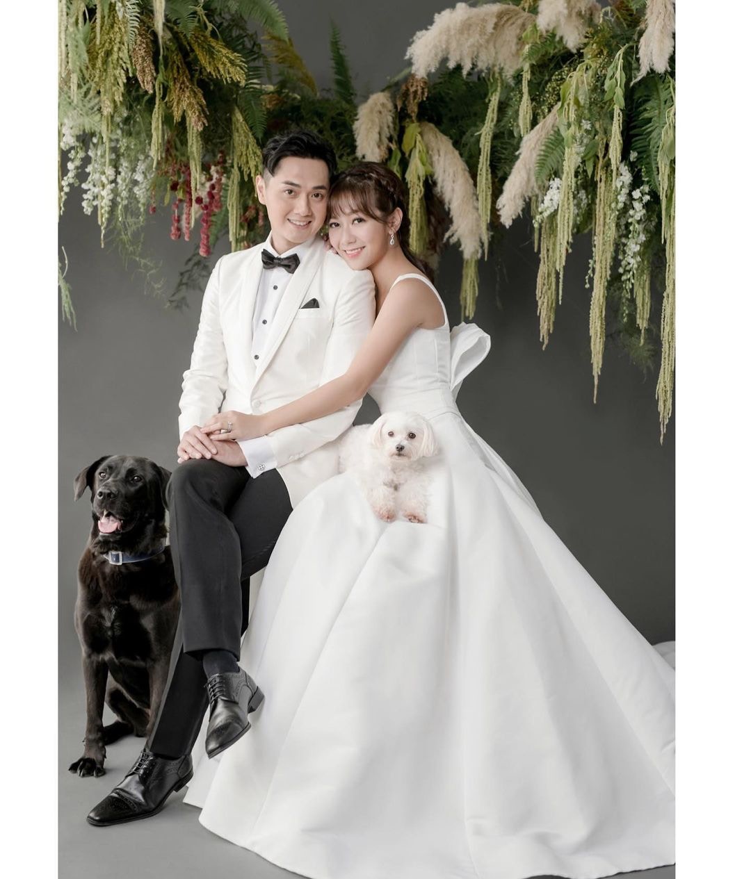 鄭俊弘何雁詩結婚相驚現巴士車身何猷君9萬朵玫瑰求婚未算最誇