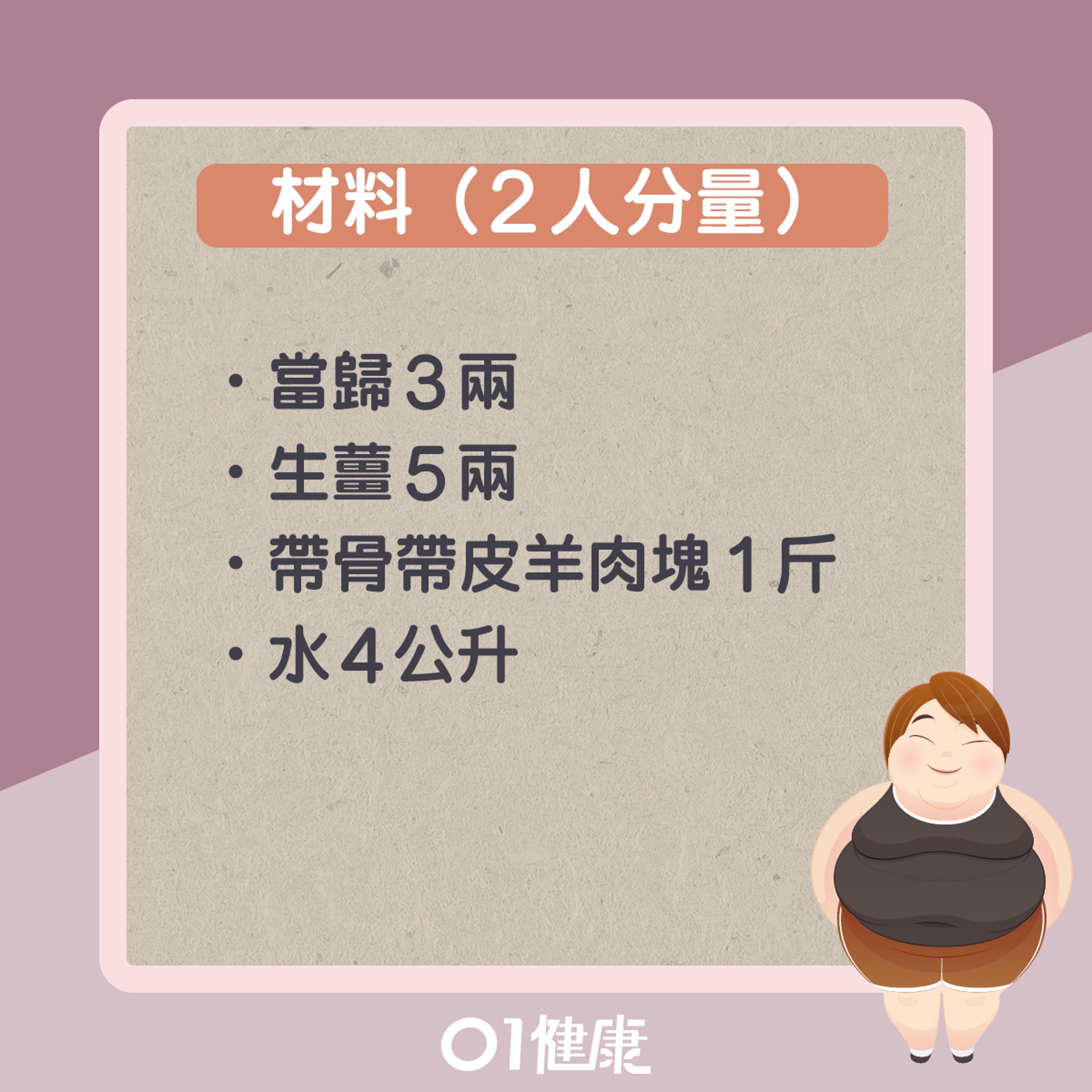 當歸生薑羊肉湯(01製圖) 當歸生薑羊肉湯(01製圖)