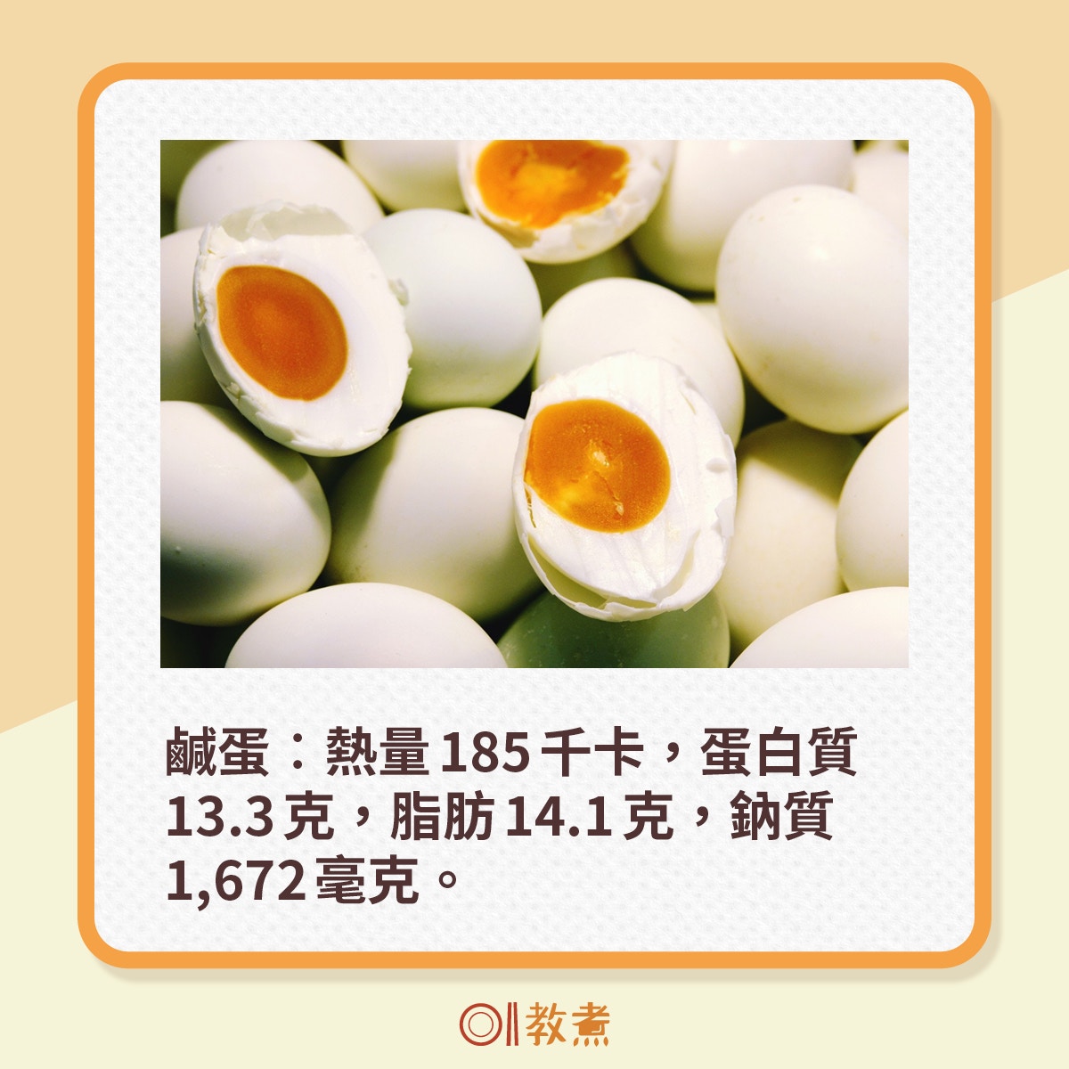 6種加工蛋熱量及營養。（VCG）