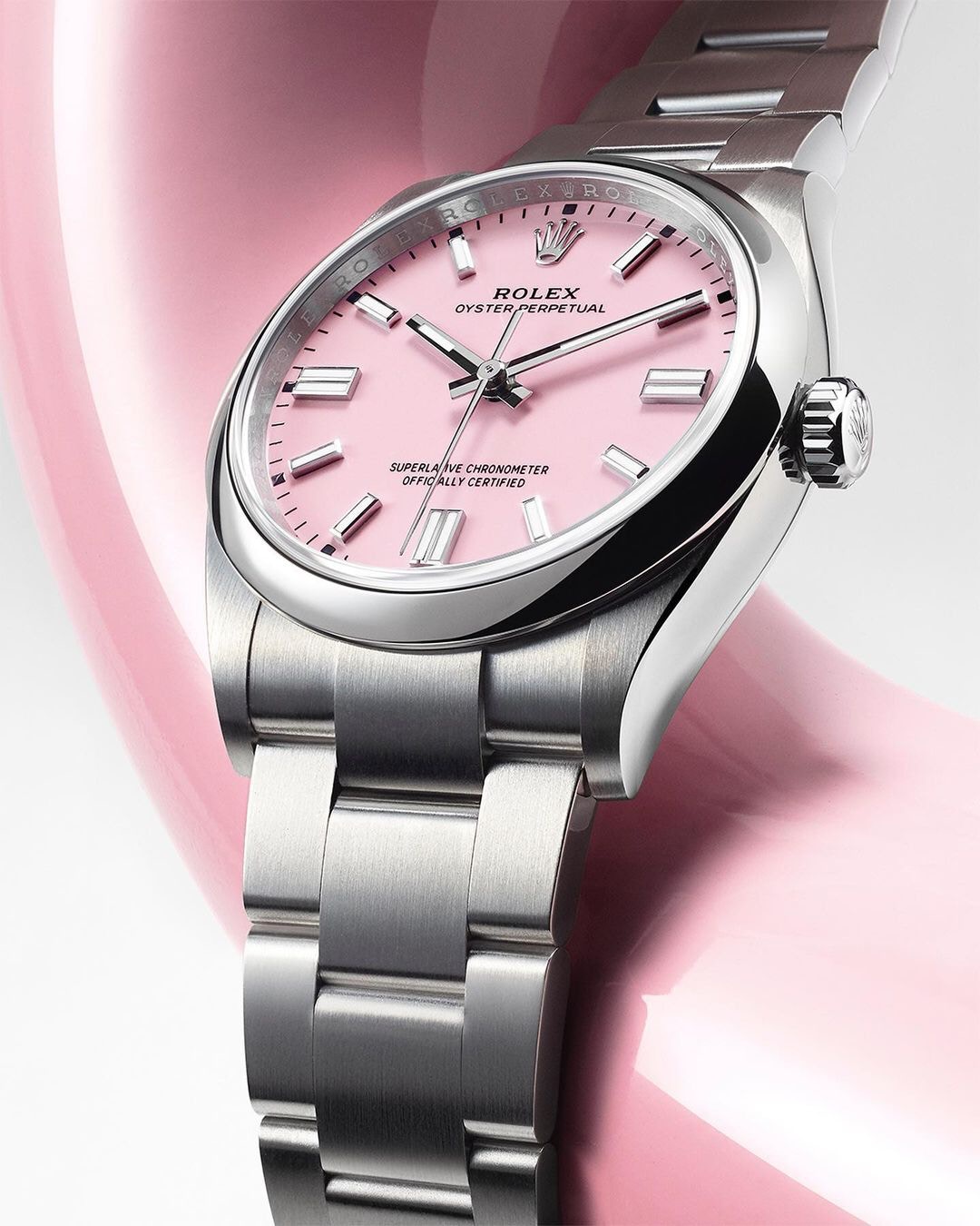 勞力士2020年新推出漆面的Oyster Perpetual。（IG@Rolex）