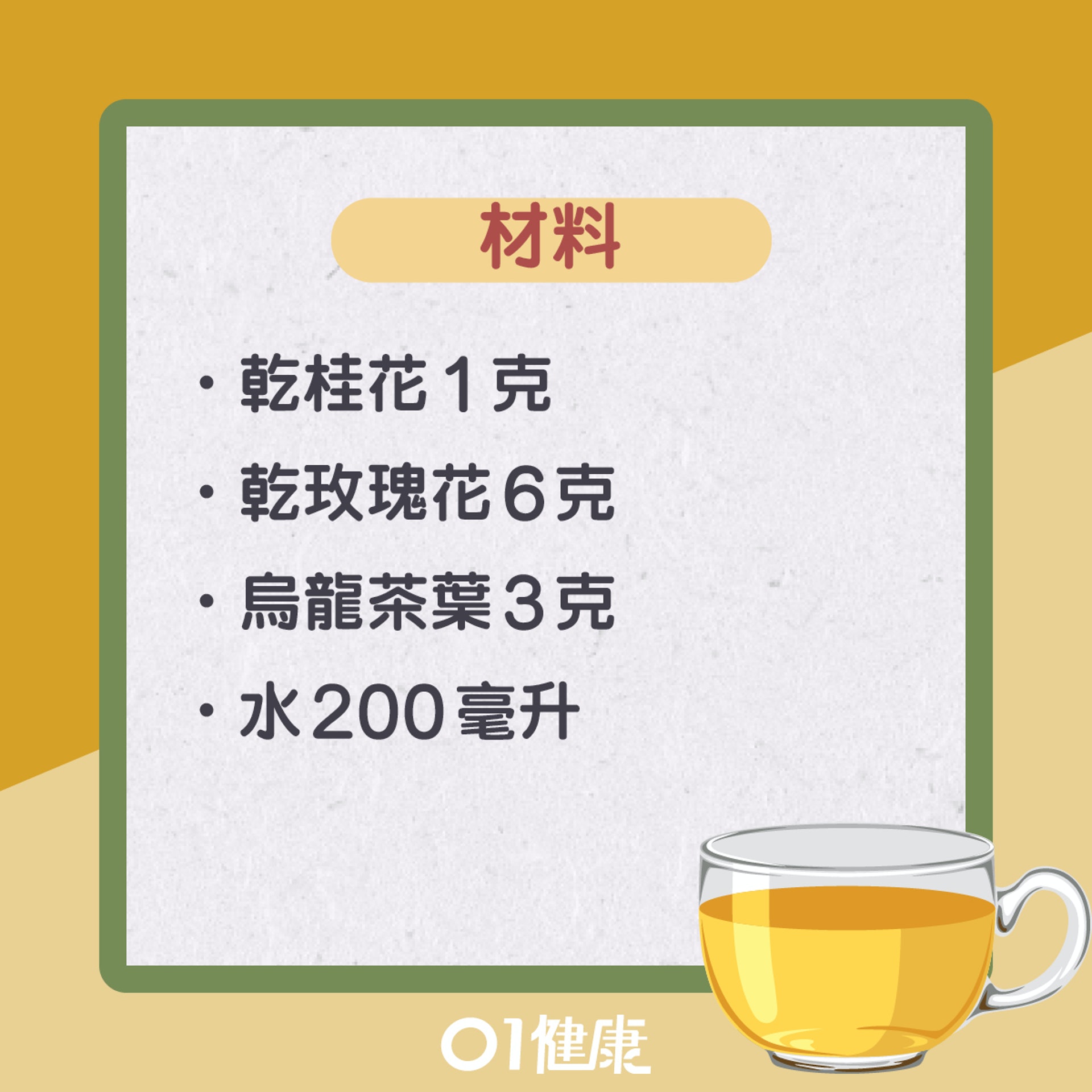 桂花玫瑰花茶(01製圖) 桂花玫瑰花茶(01製圖)