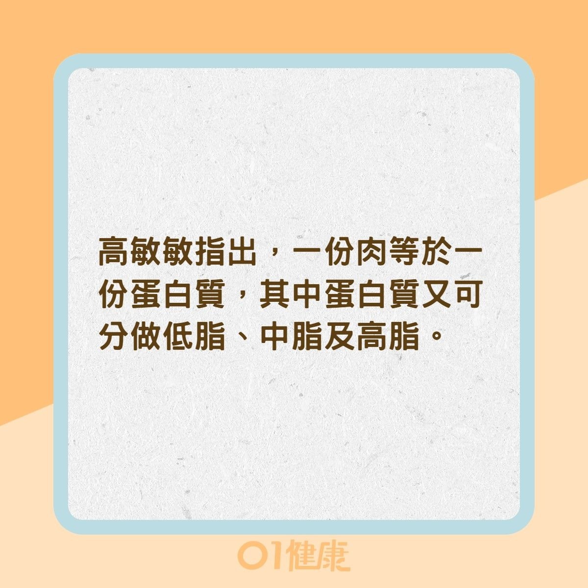 一份蛋白質是什麼？（01製圖）