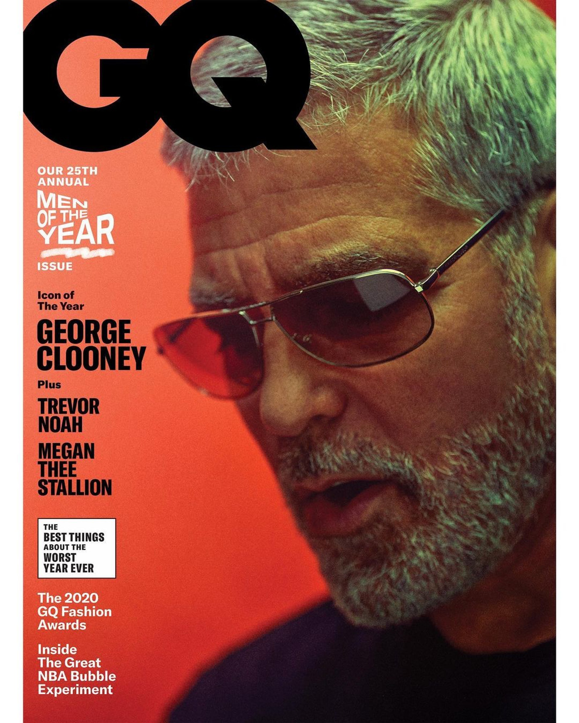 現年59歲的佐治古尼（George Clooney）最近登上新一期《GQ》雜誌封面。（IG圖片）