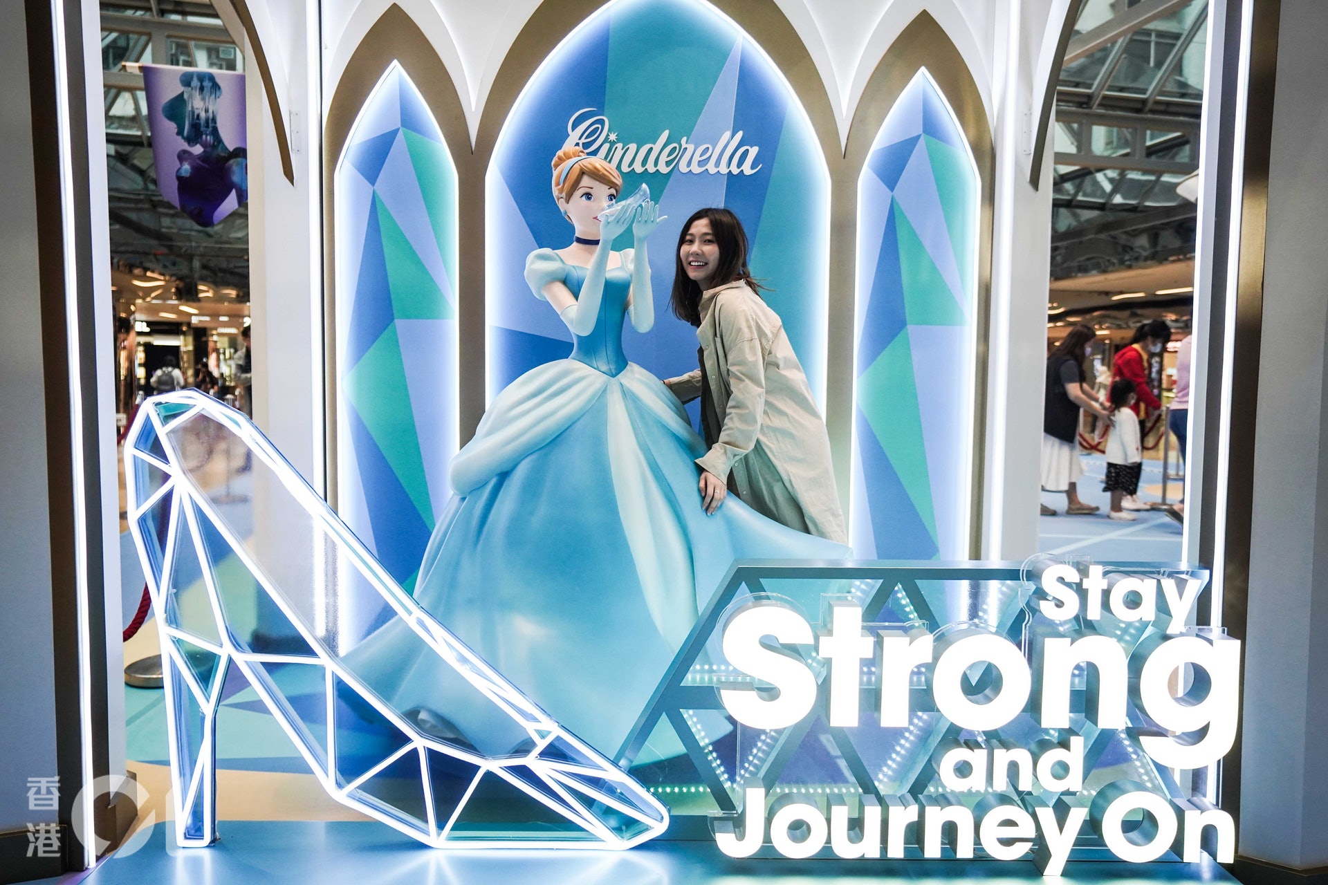 「Stay strong and journey on」正是她的寫照。(張倩儀攝) 「Stay strong and journey on」正是她的寫照。(張倩儀攝)