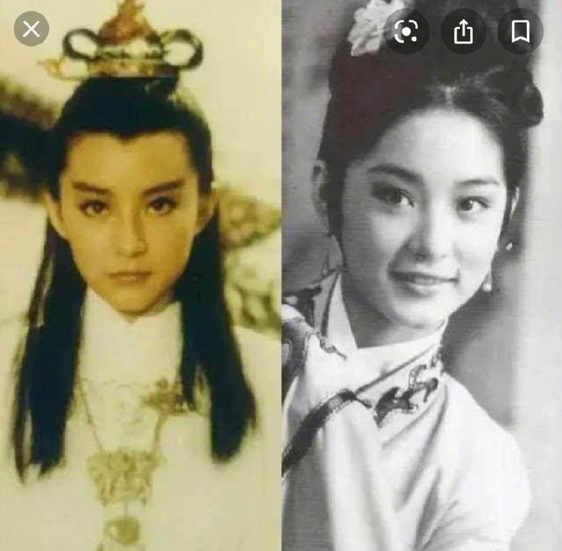 年輕時的林青霞充滿靈氣。(林青霞@微博) 年輕時的林青霞充滿靈氣。(林青霞@微博)