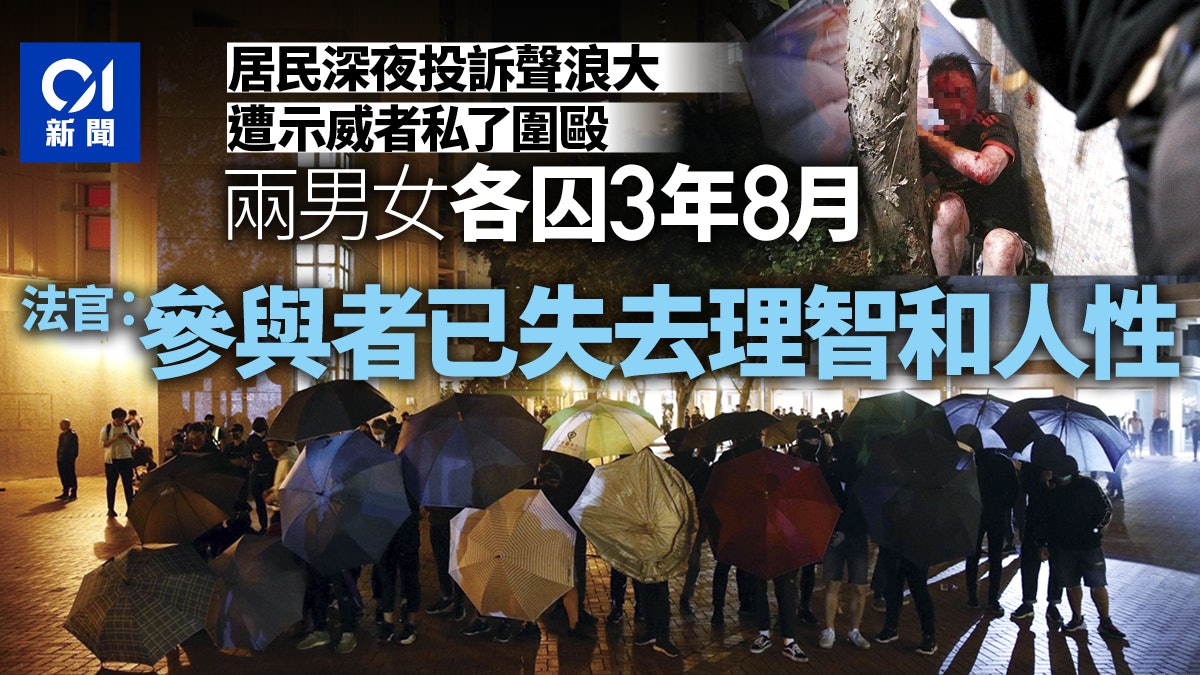 將軍澳居民遭私了官指示威者已失理智和人性兩施襲男女囚44月
