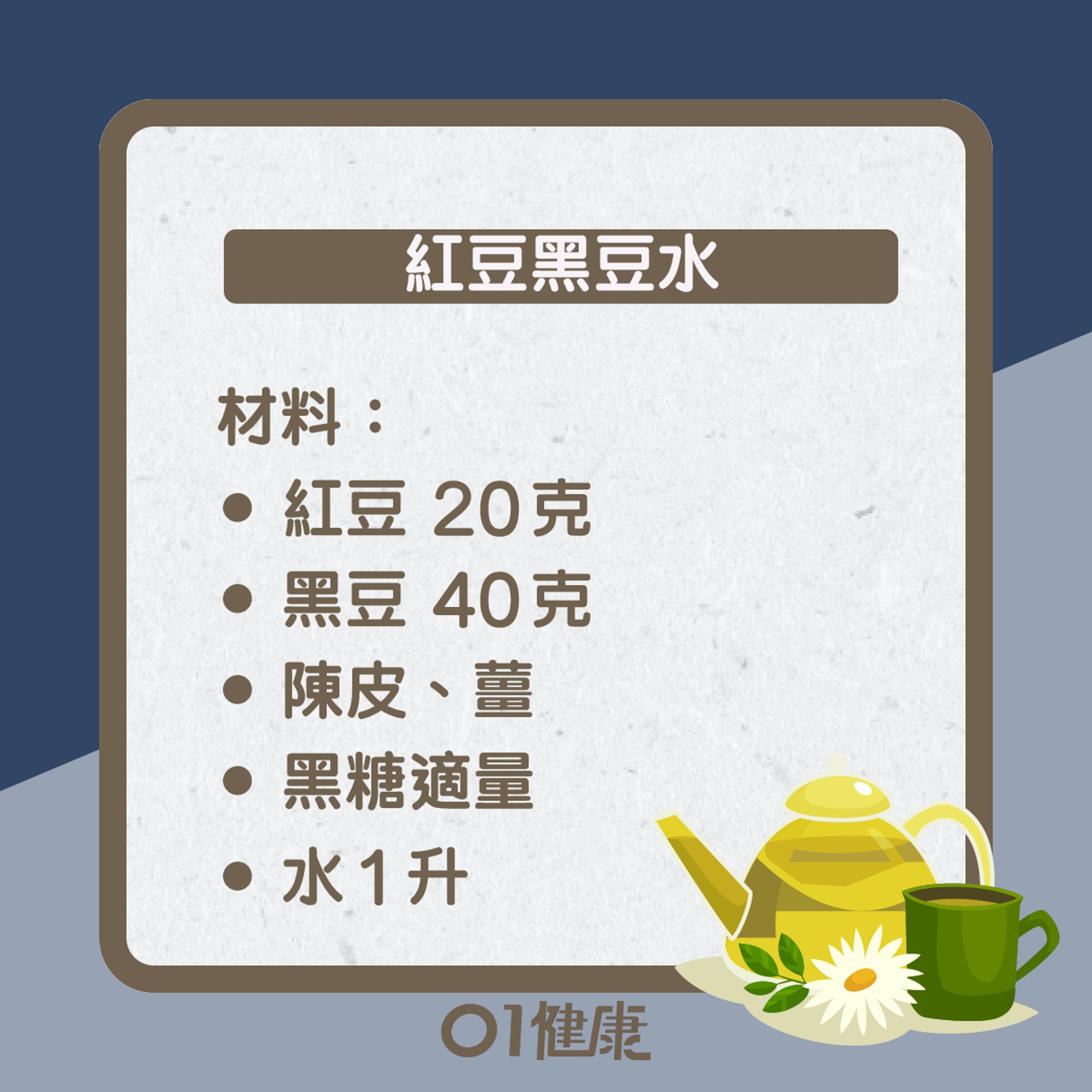 紅豆黑豆水知多啲(01製圖) 紅豆黑豆水知多啲(01製圖)
