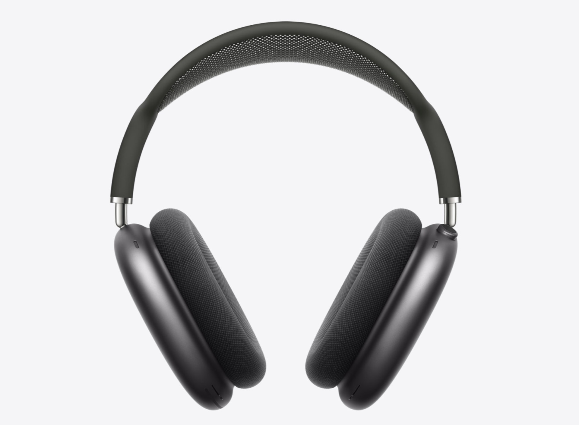 AirPods Max 備有五款矚目的顏色:太空灰色、銀色、天藍色、綠色與粉紅色。 AirPods Max 備有五款矚目的顏色:太空灰色、銀色、天藍色、綠色與粉紅色。