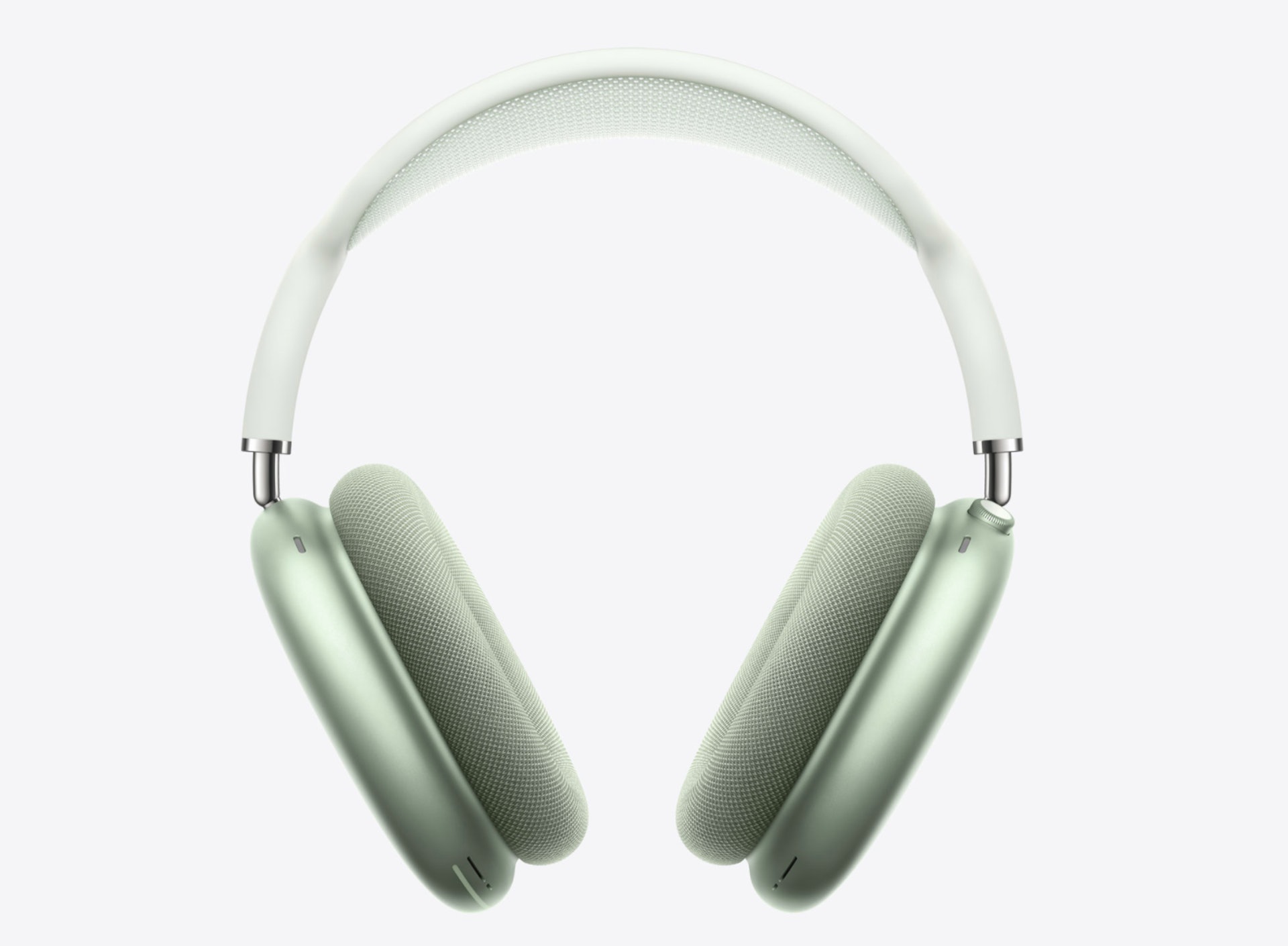 AirPods Max 備有五款矚目的顏色:太空灰色、銀色、天藍色、綠色與粉紅色。 AirPods Max 備有五款矚目的顏色:太空灰色、銀色、天藍色、綠色與粉紅色。