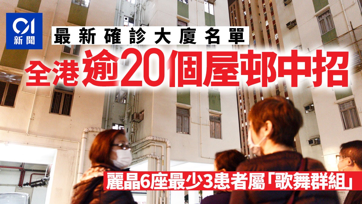 確診大廈|麗晶花園爆疫 全港20多個屋邨有新增患者 名單全覽 確診大廈|麗晶花園爆疫 全港20多個屋邨有新增患者 名單全覽