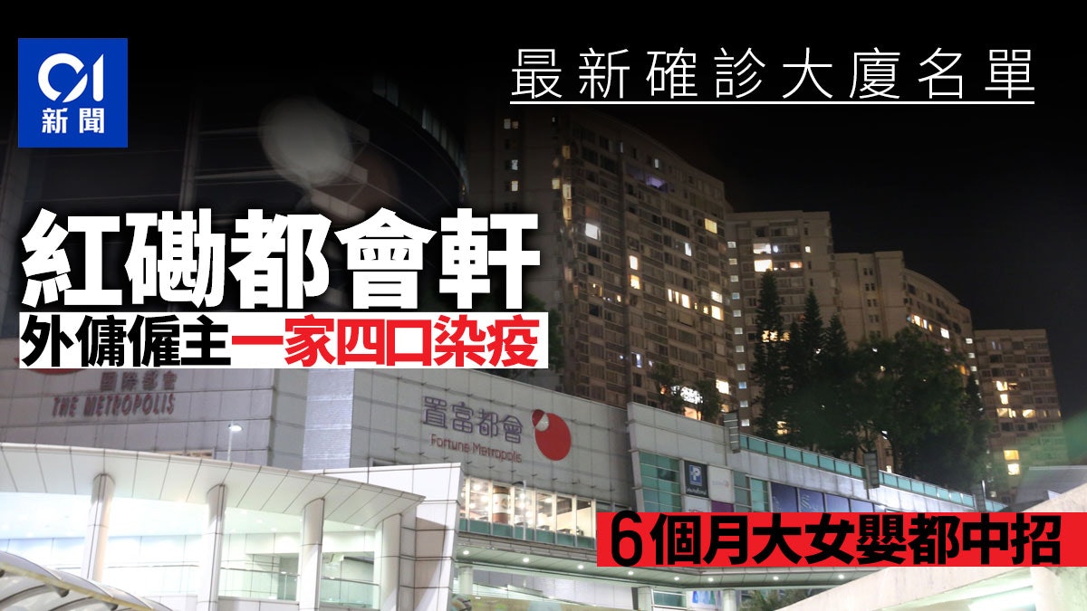 確診大廈|豐年樓外傭群組涉3僱主住所 都會軒一家四口確診 確診大廈|豐年樓外傭群組涉3僱主住所 都會軒一家四口確診