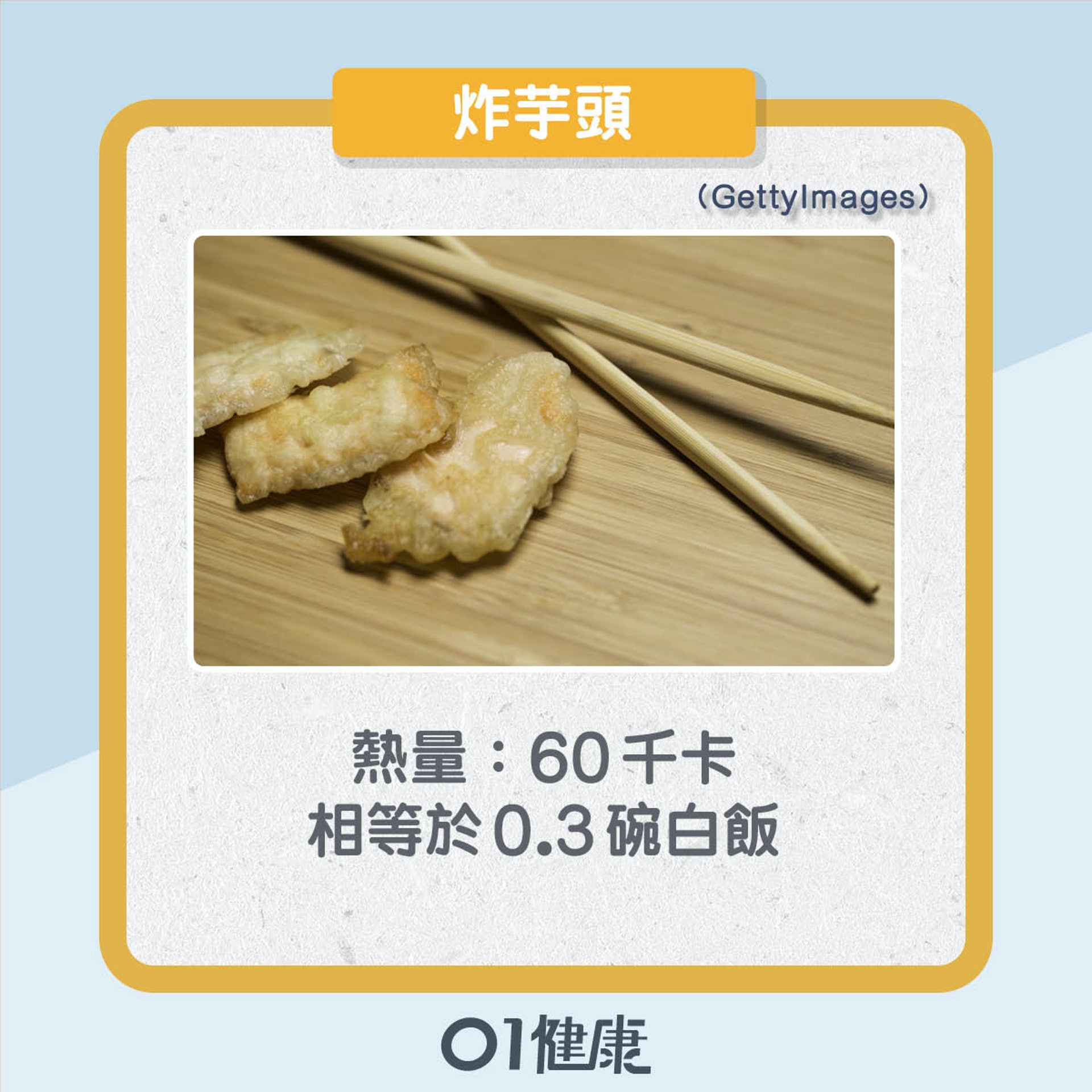 盆菜食材熱量排名（01製圖）