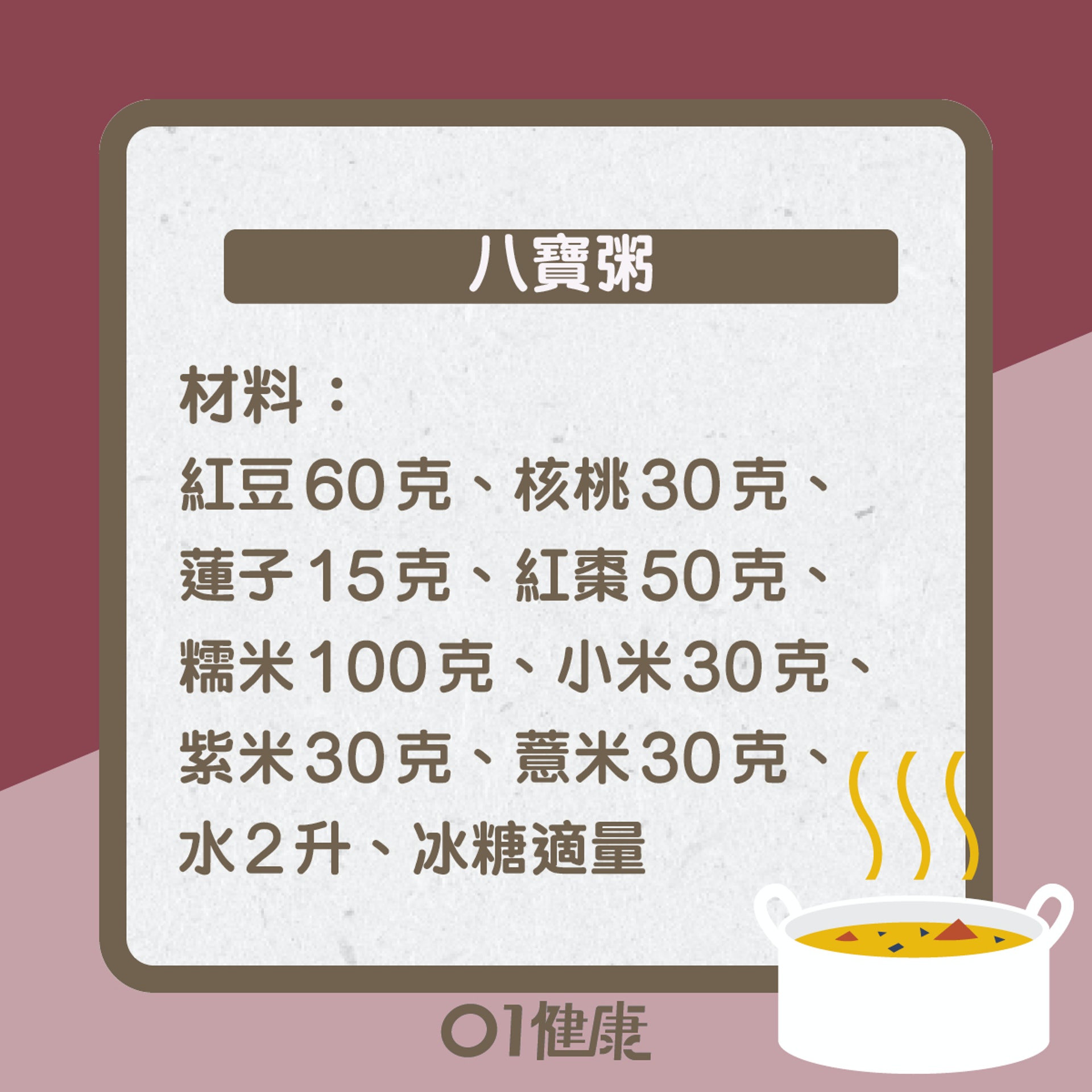 八寶粥知多啲(01製圖) 八寶粥知多啲(01製圖)