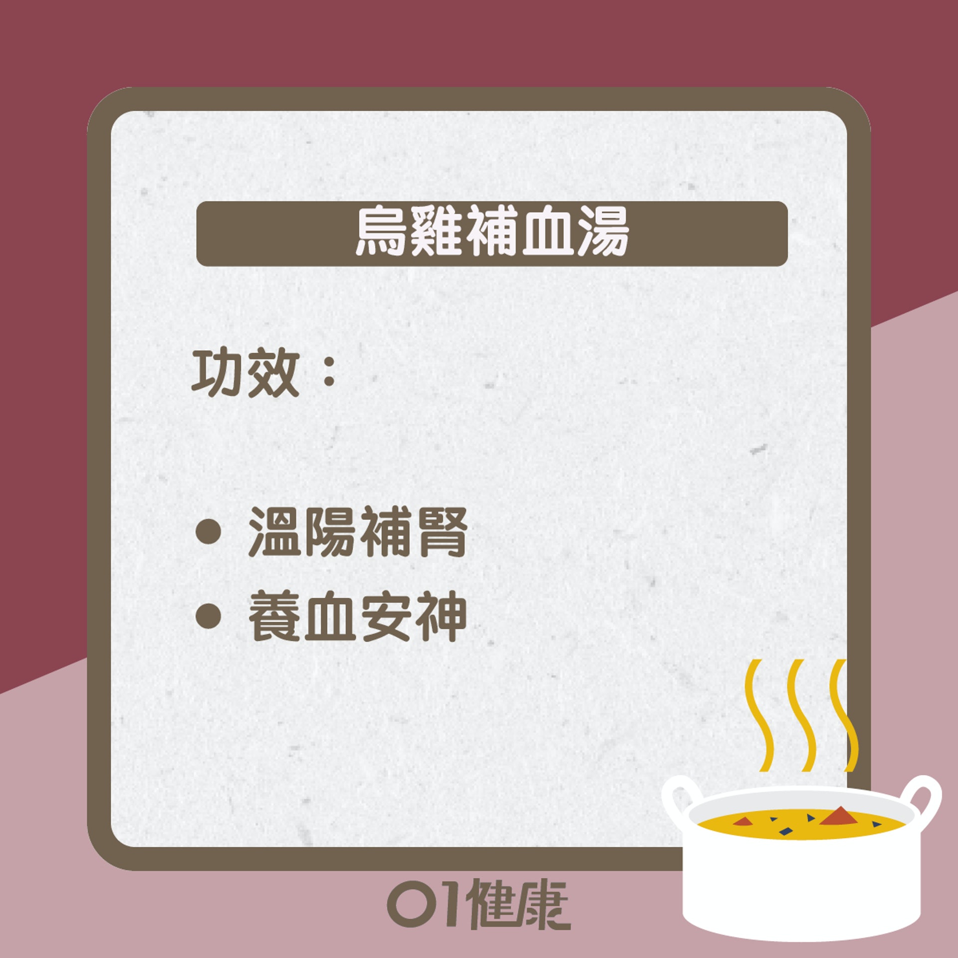 烏雞補血湯知多啲(01製圖) 烏雞補血湯知多啲(01製圖)