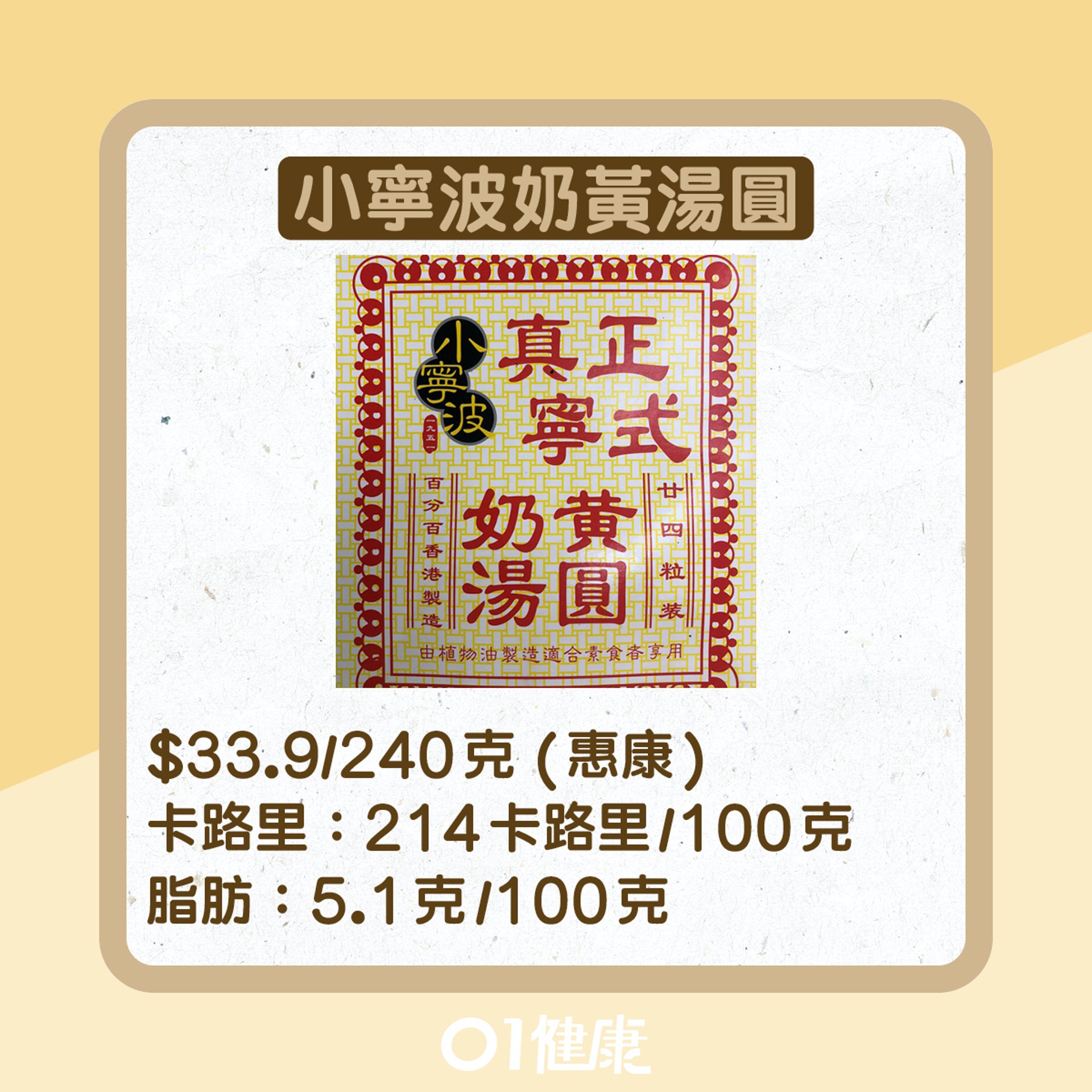 湯圓卡路里大比併(01製圖) 湯圓卡路里大比併(01製圖)