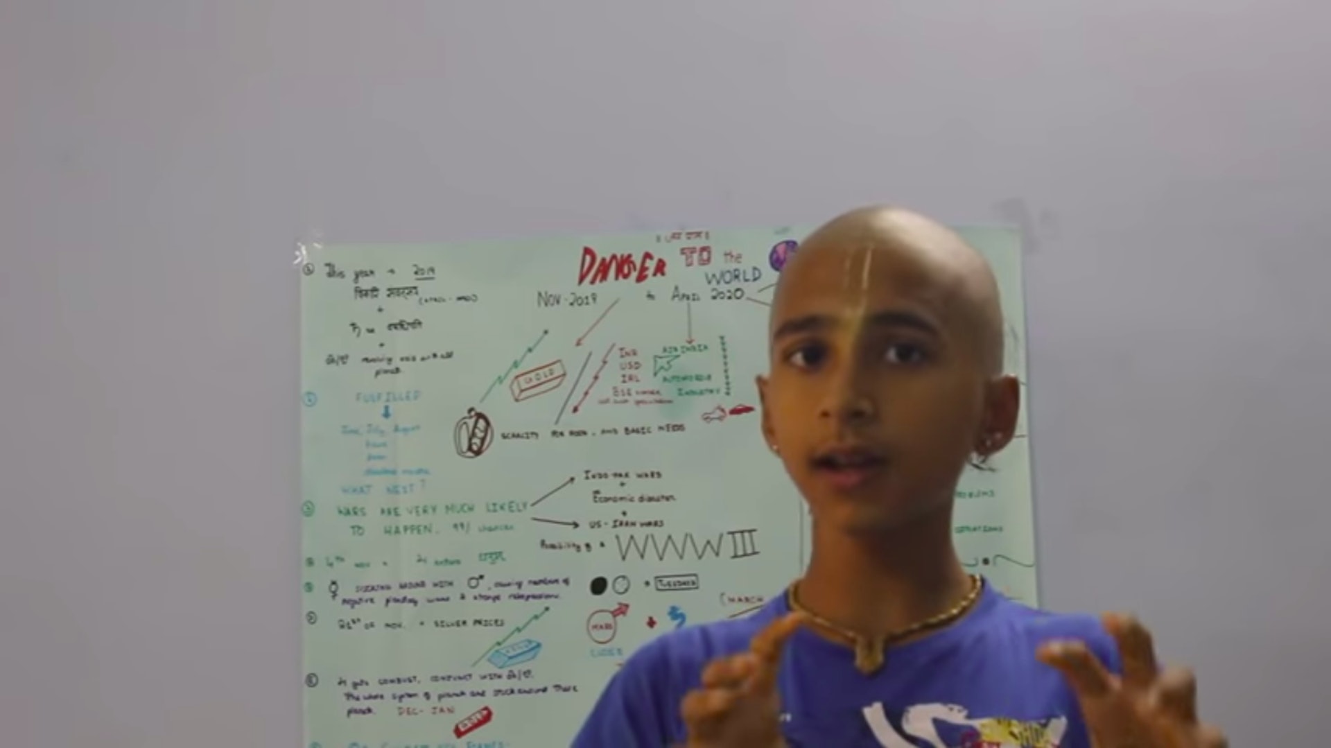 印度14歲神童阿南德(Abhigya Anand)2019年預言出新冠肺炎疫情,因而一炮而紅。(資料圖片) 印度14歲神童阿南德(Abhigya Anand)2019年預言出新冠肺炎疫情,因而一炮而紅。(資料圖片)
