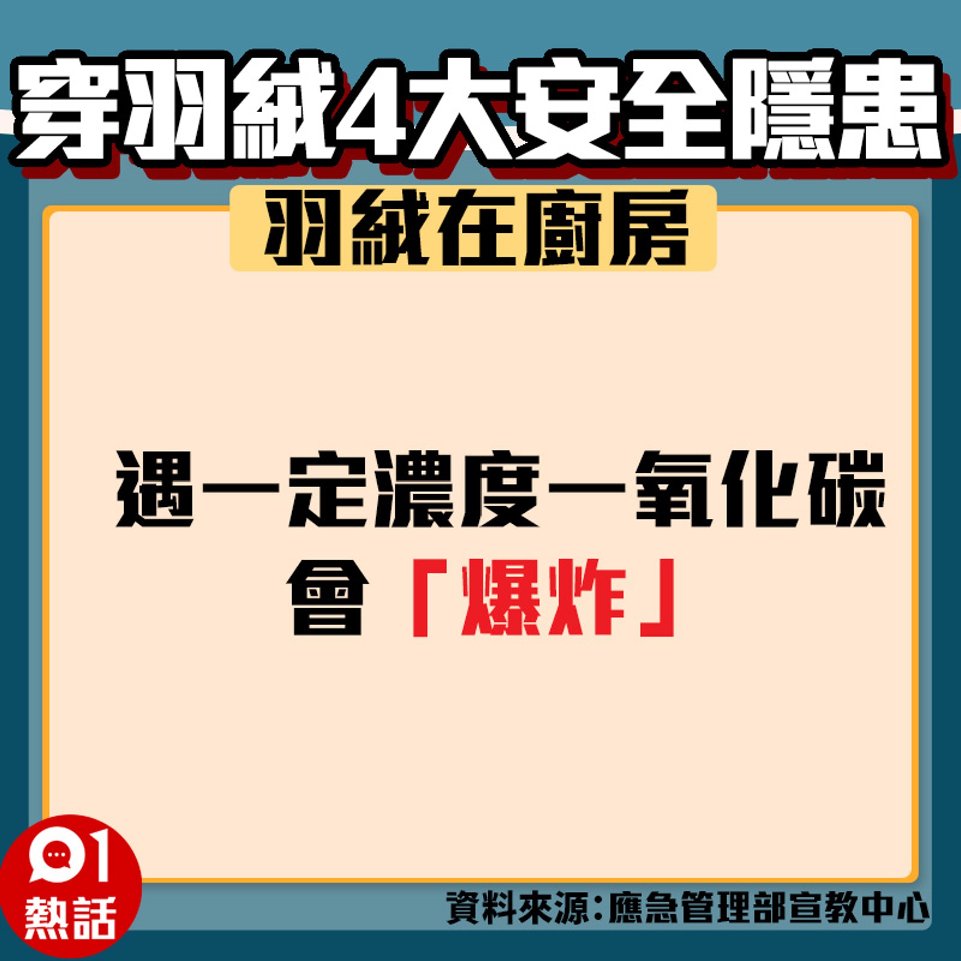 【穿羽絨4大安全隱患】(01製圖) 【穿羽絨4大安全隱患】(01製圖)