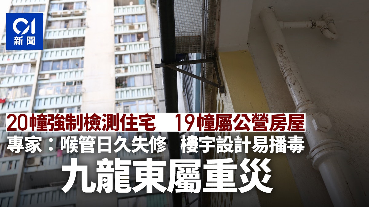新冠肺炎|20須強檢大廈19為公屋居屋 專家:樓齡老、設計助傳播 新冠肺炎|20須強檢大廈19為公屋居屋 專家:樓齡老、設計助傳播