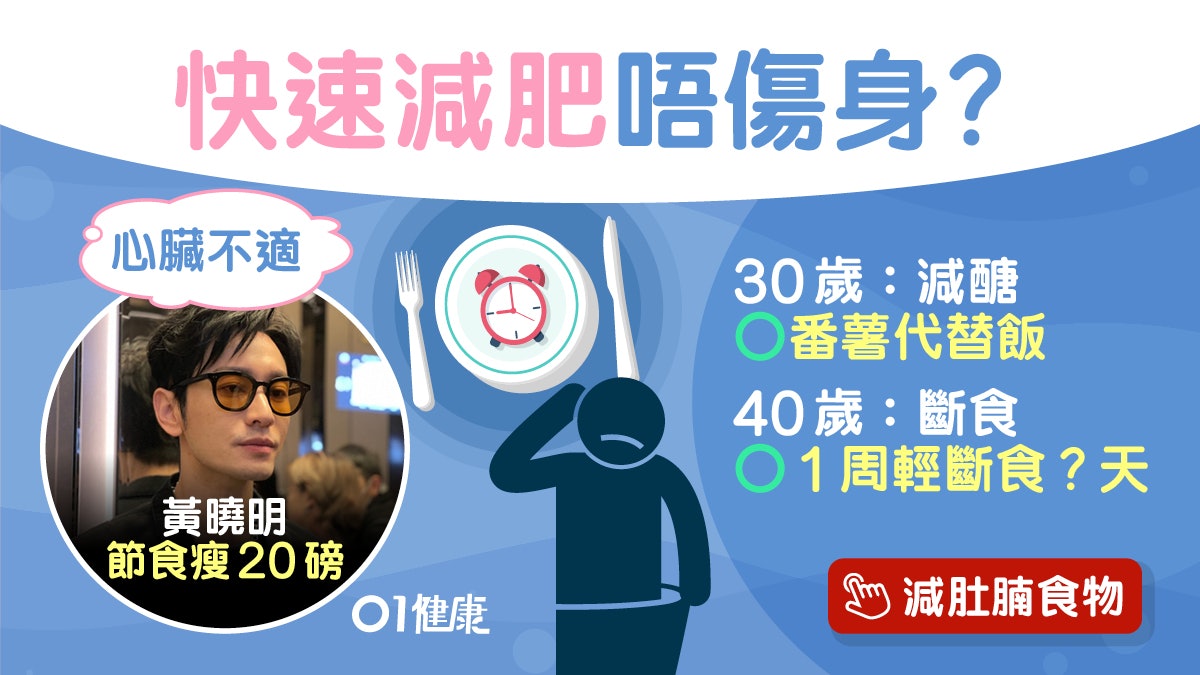黃曉明節食減20磅心臟不適!醫生推薦不同年齡減肥法生酮咩人啱? 黃曉明節食減20磅心臟不適!醫生推薦不同年齡減肥法生酮咩人啱?