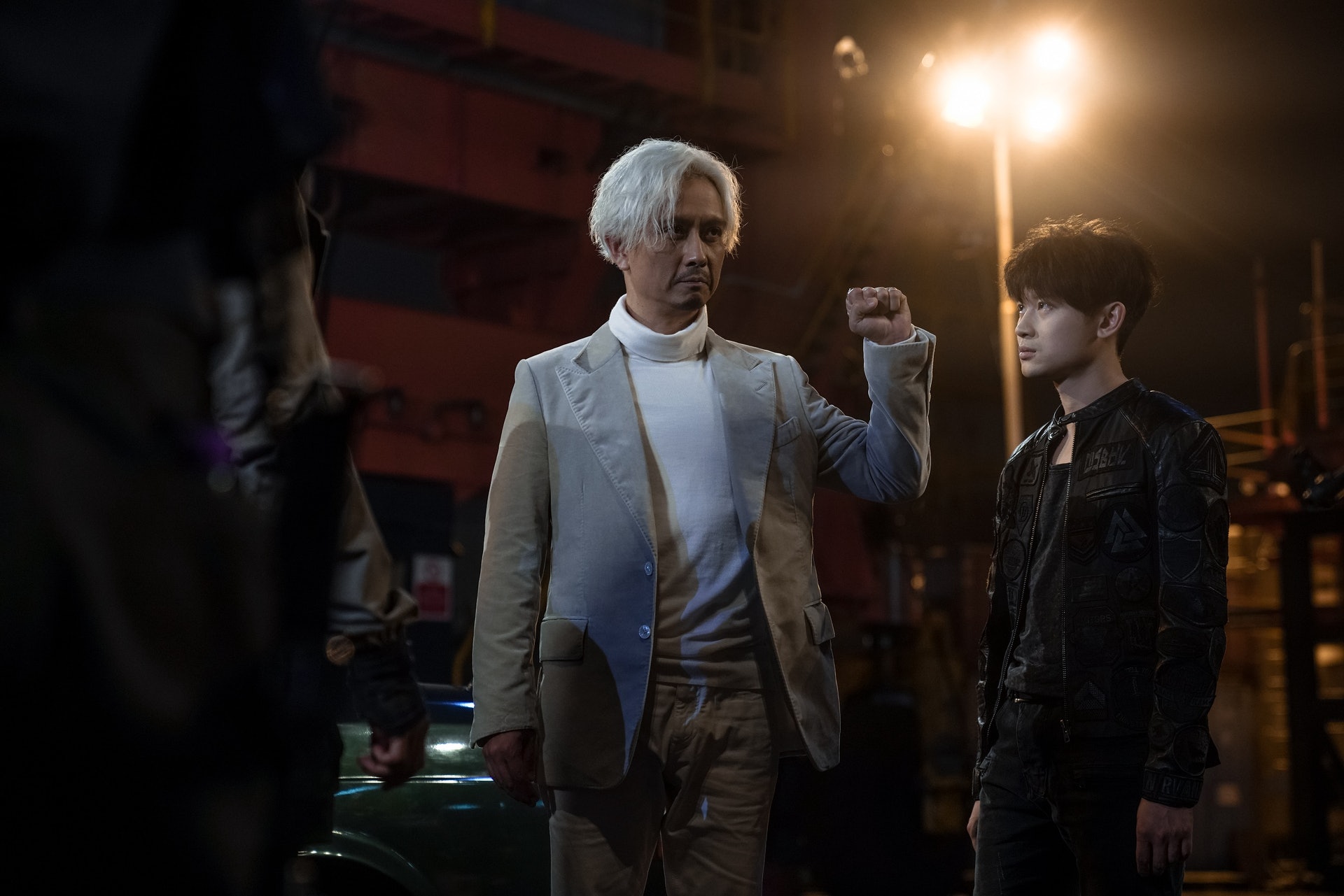 謝君豪這個造型確實搶眼。(《拆彈專家2》劇照) 謝君豪這個造型確實搶眼。(《拆彈專家2》劇照)