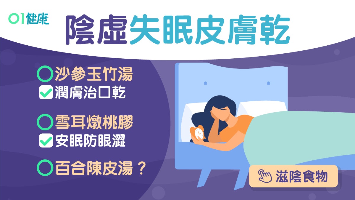【中醫教室】陰虛便秘失眠皮膚乾 3食療滋陰潤燥「陰」是什麼? 【中醫教室】陰虛便秘失眠皮膚乾 3食療滋陰潤燥「陰」是什麼?
