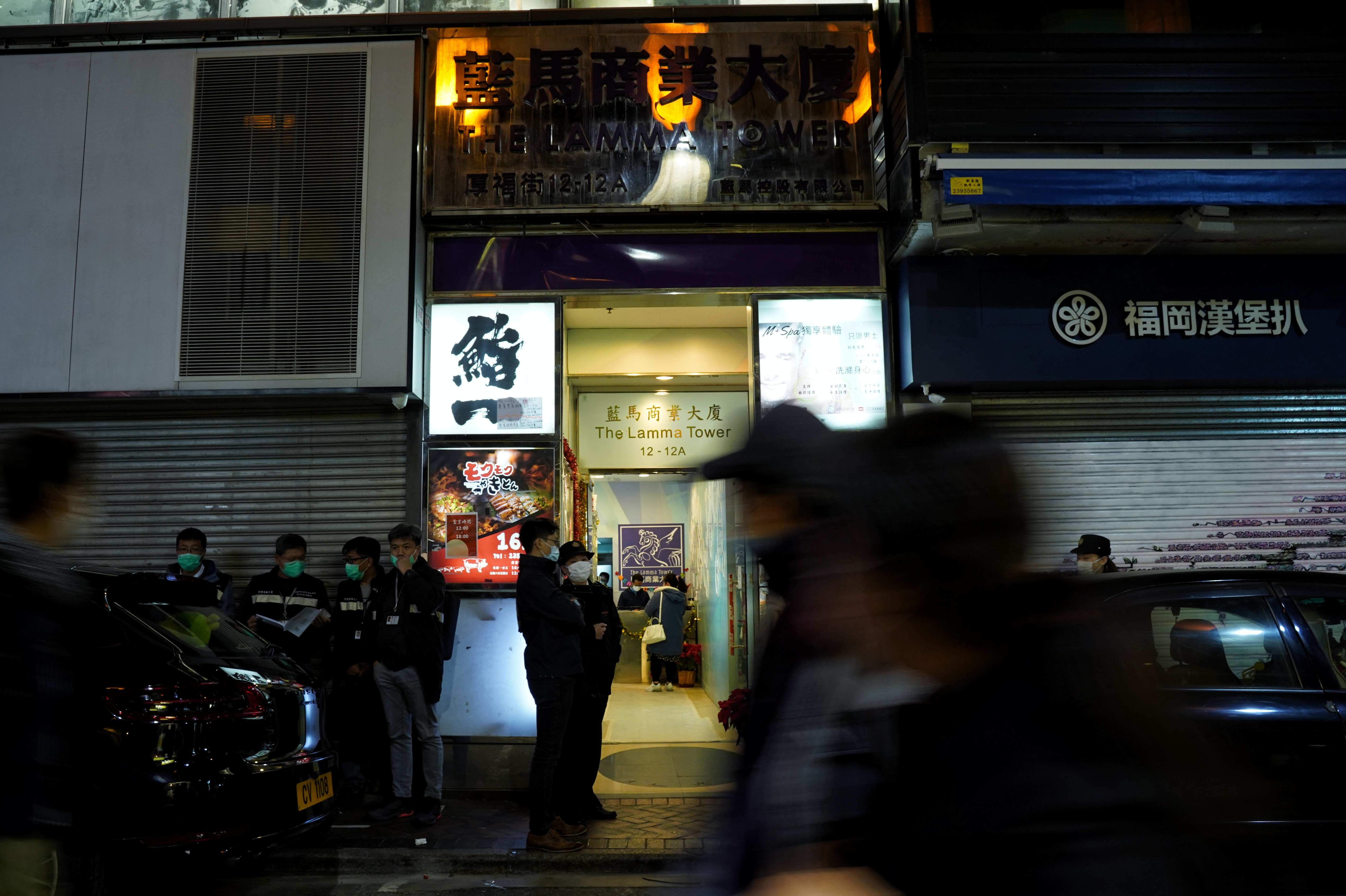 除夕夜警巡查中環尖沙咀場所蘭桂坊 諾士佛臺冷清