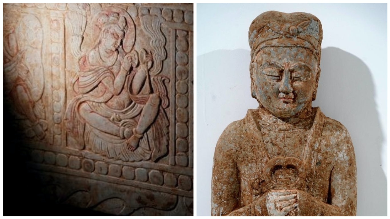 河南出土隋代漢白玉石棺床墓 祆教佛教雕刻見證絲綢之路歷史 河南出土隋代漢白玉石棺床墓 祆教佛教雕刻見證絲綢之路歷史