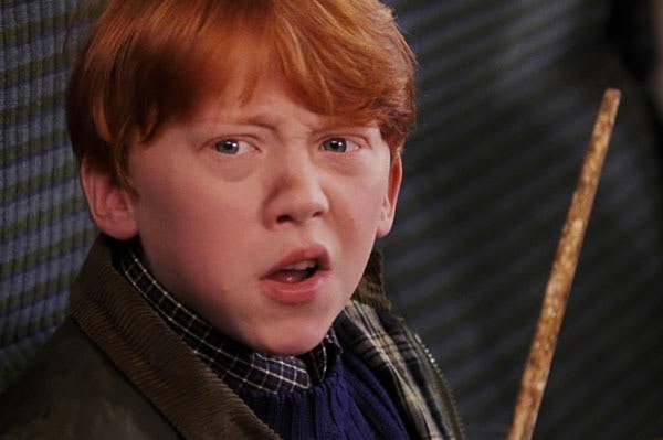 「榮恩」竟然只係睇過頭3集《哈利波特》。（《哈利波特》（Harry Potter）電影系列劇照）