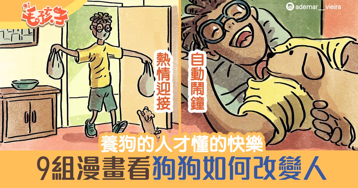 養了狗才懂！熱情迎接、自動鬧鐘　9組漫畫看狗狗如何讓人變快樂