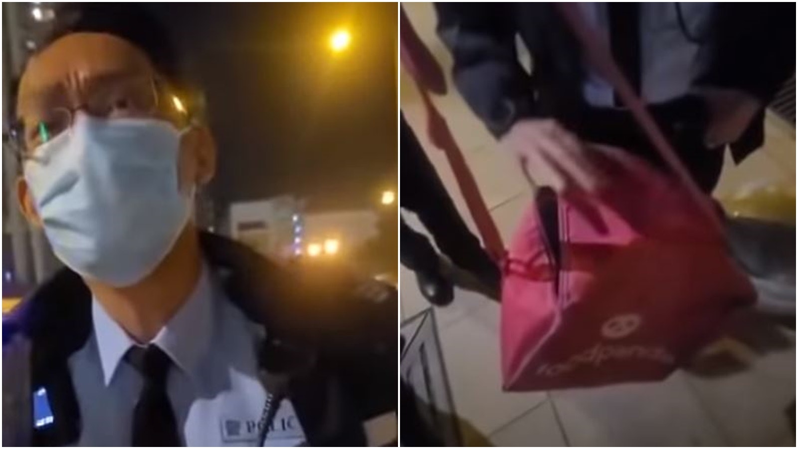 天水圍21歲男遇查 警疑偷外賣袋拉人 foodpanda﹕為自僱送遞員 天水圍21歲男遇查 警疑偷外賣袋拉人 foodpanda﹕為自僱送遞員