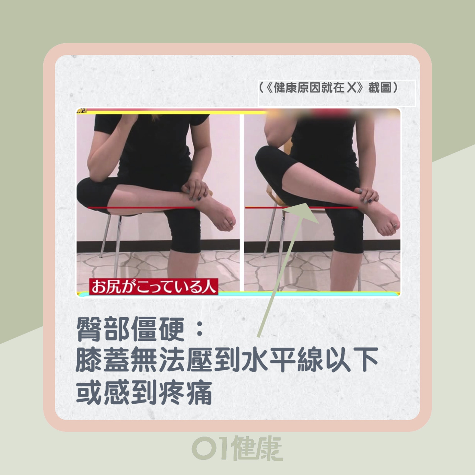 你的臀部肌肉僵硬嗎?(01製圖) 你的臀部肌肉僵硬嗎?(01製圖)