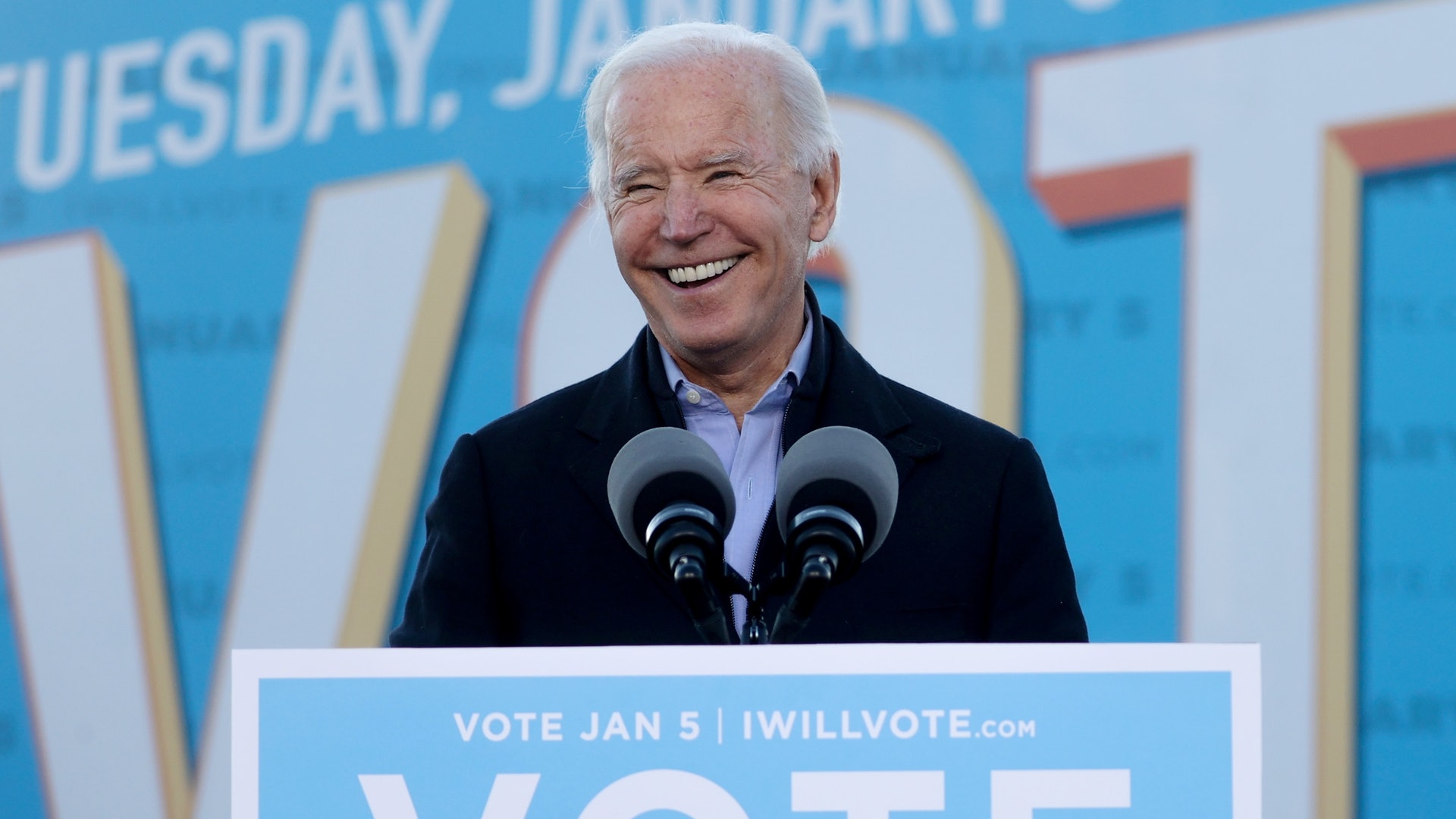 蔡英文代表台湾政府与人民诚挚祝贺拜登当选。图为1月4日,总统当选人拜登在佐治亚州出席竞选集会。(Reuters) 蔡英文代表台湾政府与人民诚挚祝贺拜登当选。图为1月4日,总统当选人拜登在佐治亚州出席竞选集会。(Reuters)