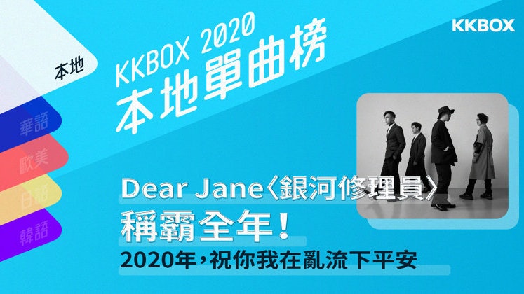 KKBOX 2020百大本地單曲排行:Dear Jane一首歌大幅拋離千嬅奪冠 KKBOX 2020百大本地單曲排行:Dear Jane一首歌大幅拋離千嬅奪冠